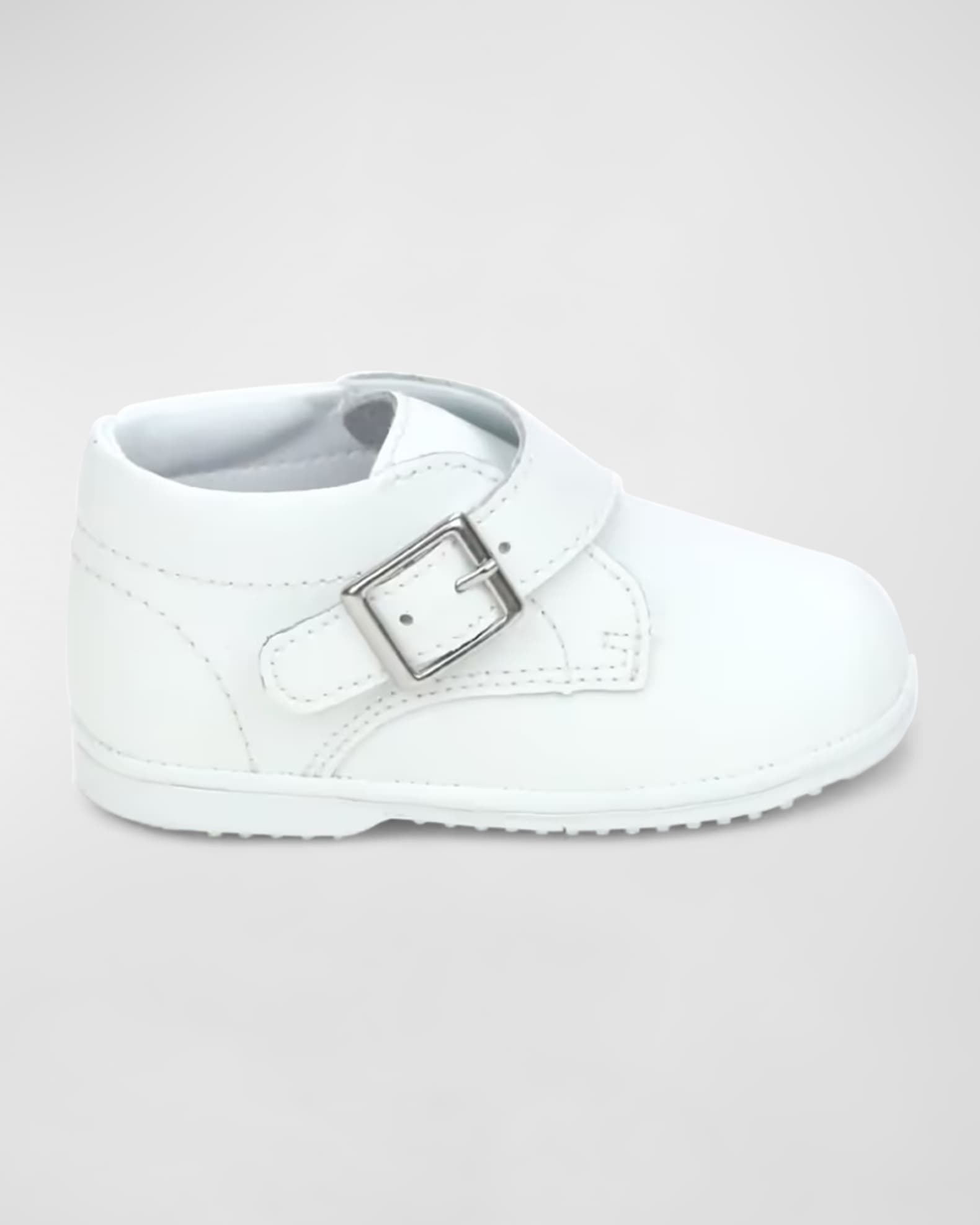L'Amour Shoes Boy's Finch Buckled Leather Boots, Baby