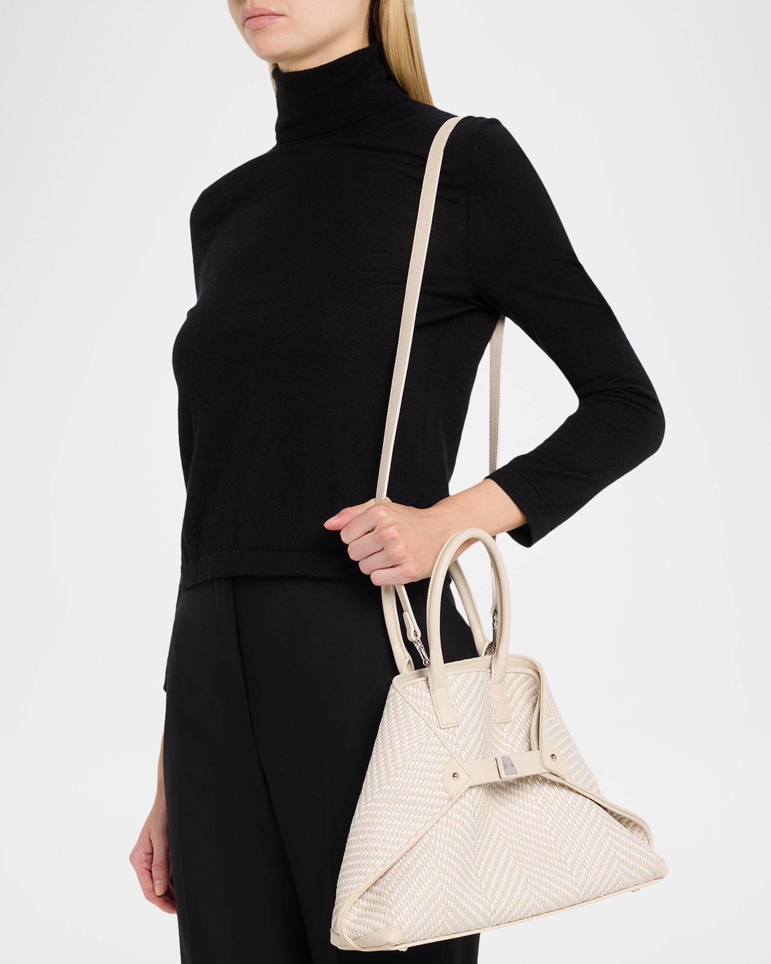 Akris Ai Small Braided Leather Top-Handle Bag | Neiman Marcus