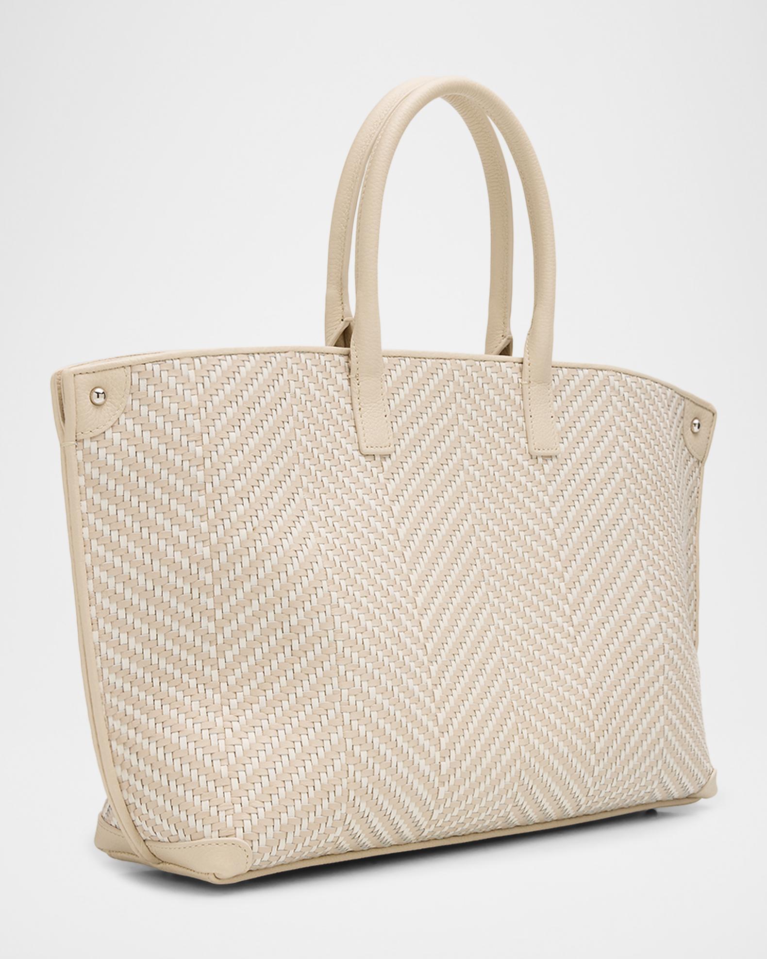 Akris Ai Small Braided Leather Top-Handle Bag | Neiman Marcus