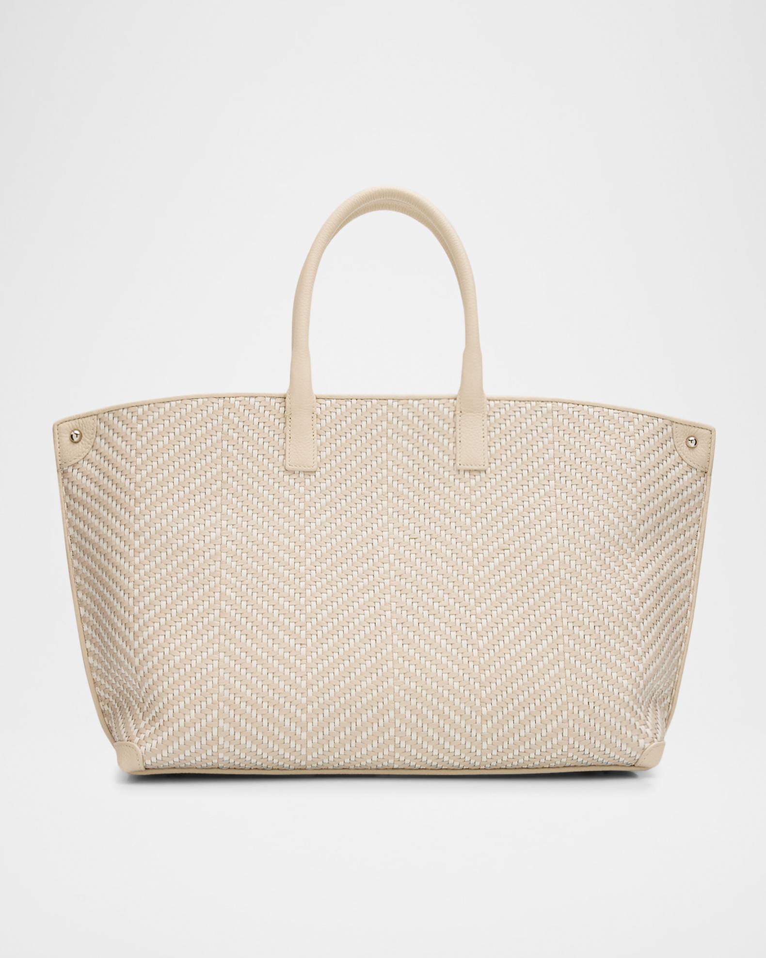 Akris Ai Small Braided Leather Top-Handle Bag | Neiman Marcus