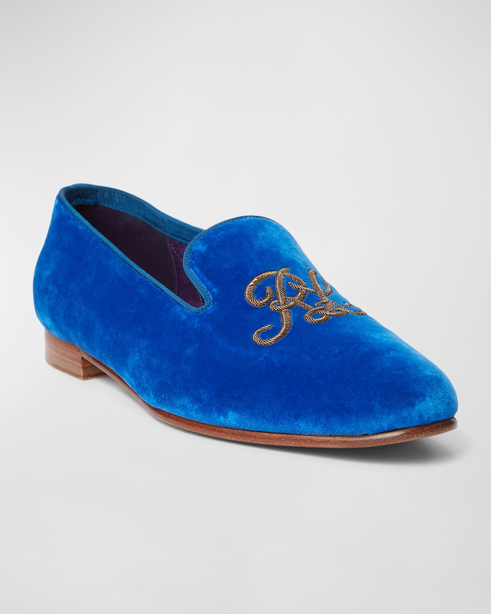 ralph lauren velvet loafers