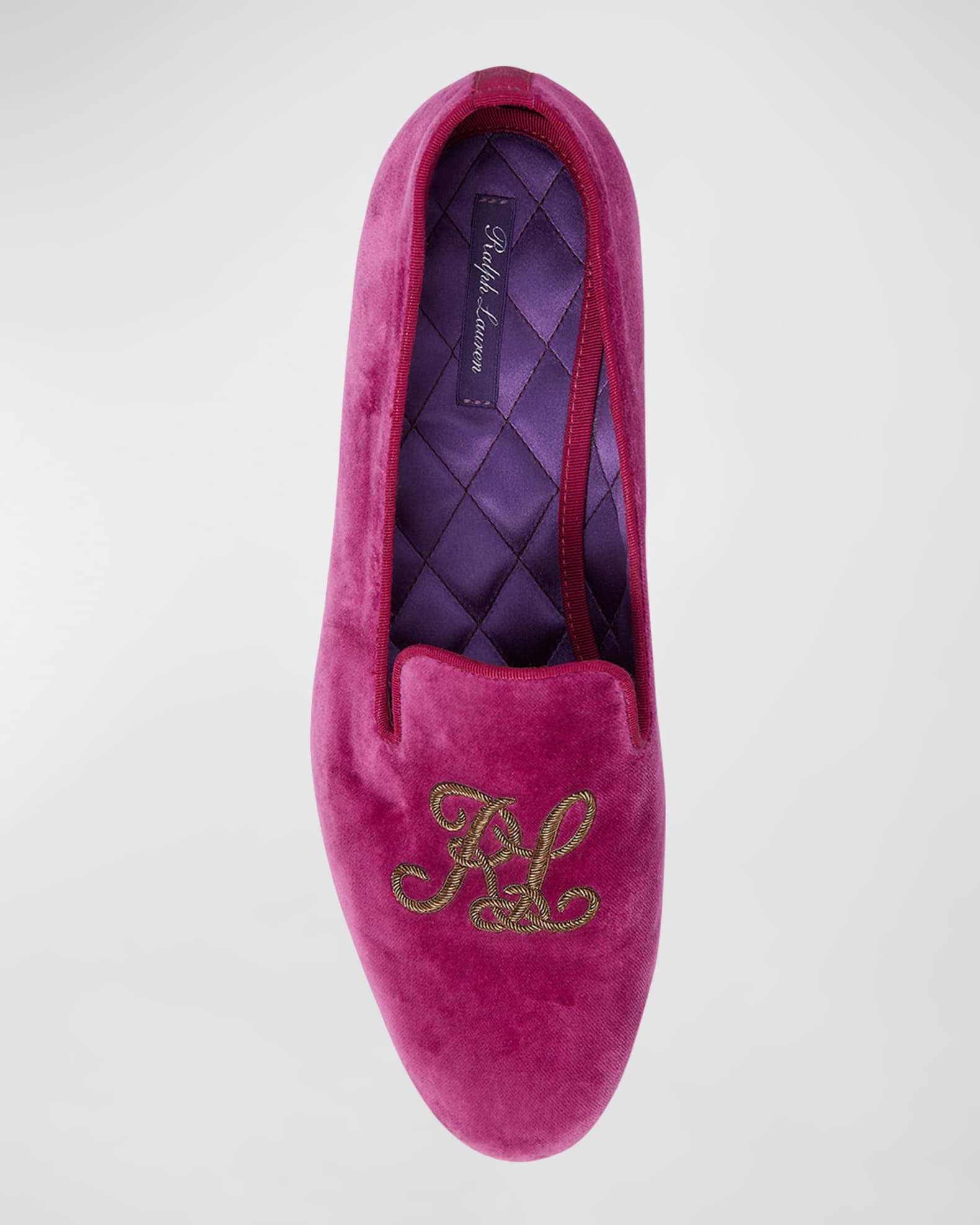 ralph lauren velvet loafers
