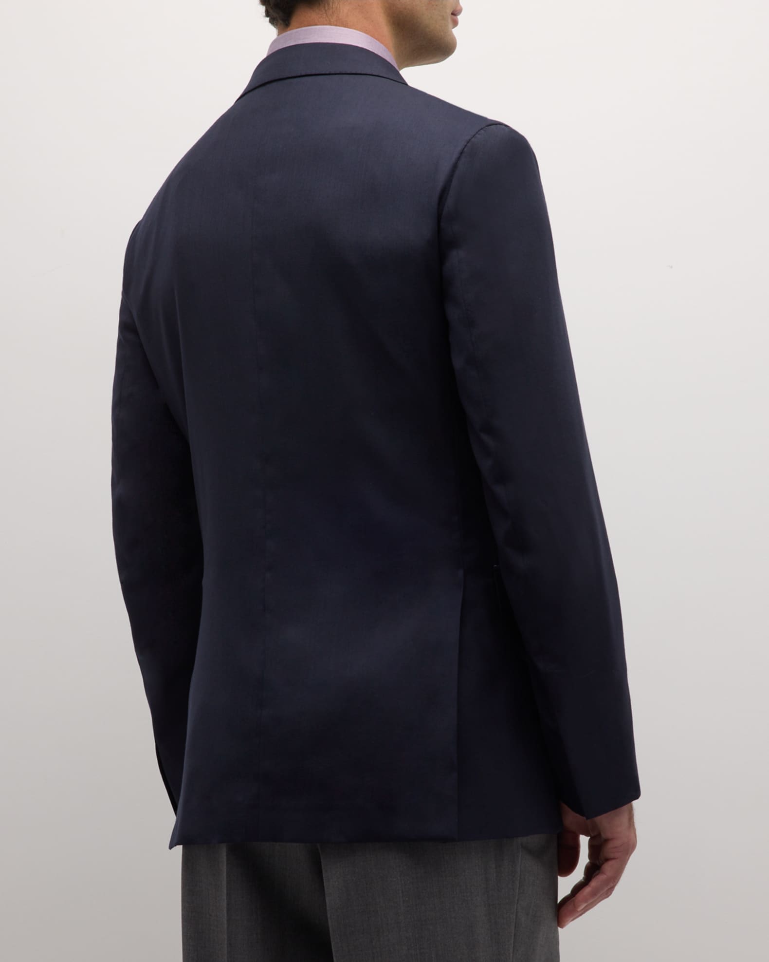 Brioni Men's Solid Wool-Silk Blazer | Neiman Marcus