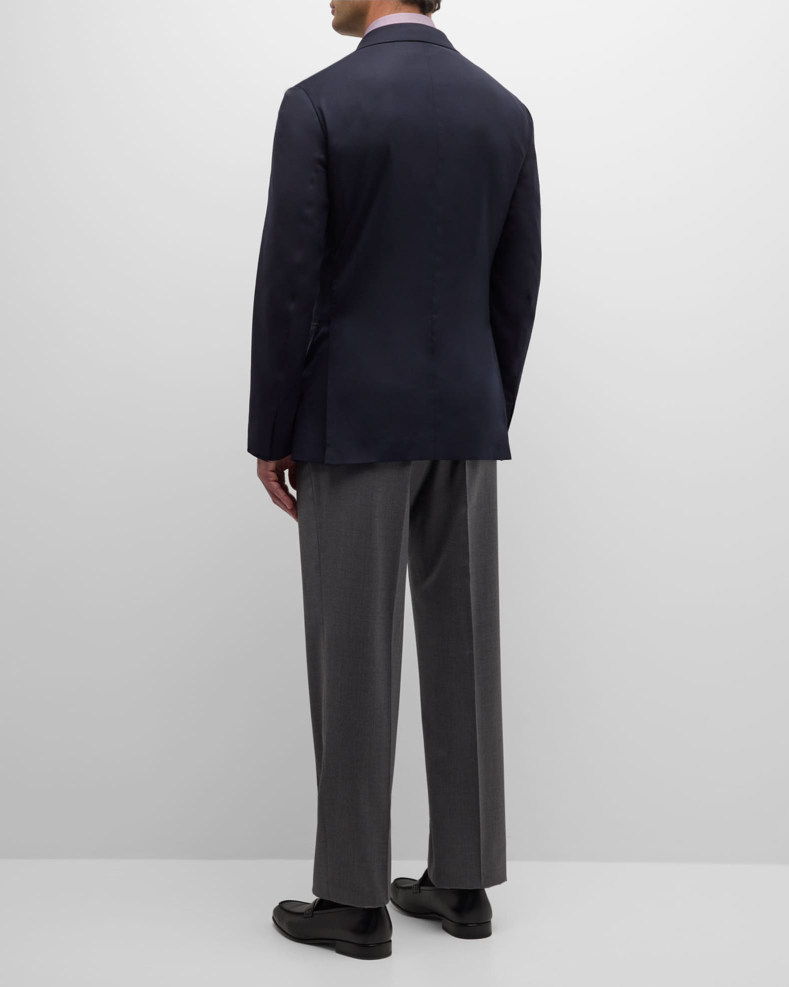 Brioni Men's Solid Wool-Silk Blazer | Neiman Marcus
