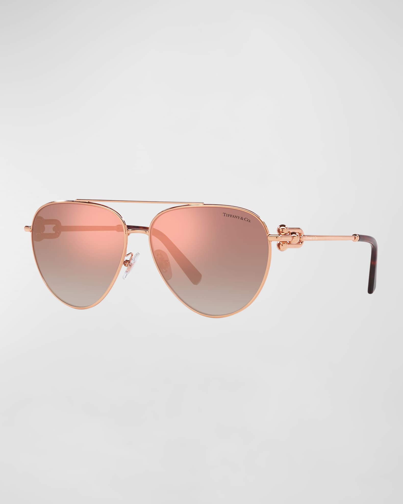 Tiffany Co Gauge Link Gradient Aviator Sunglasses Neiman Marcus