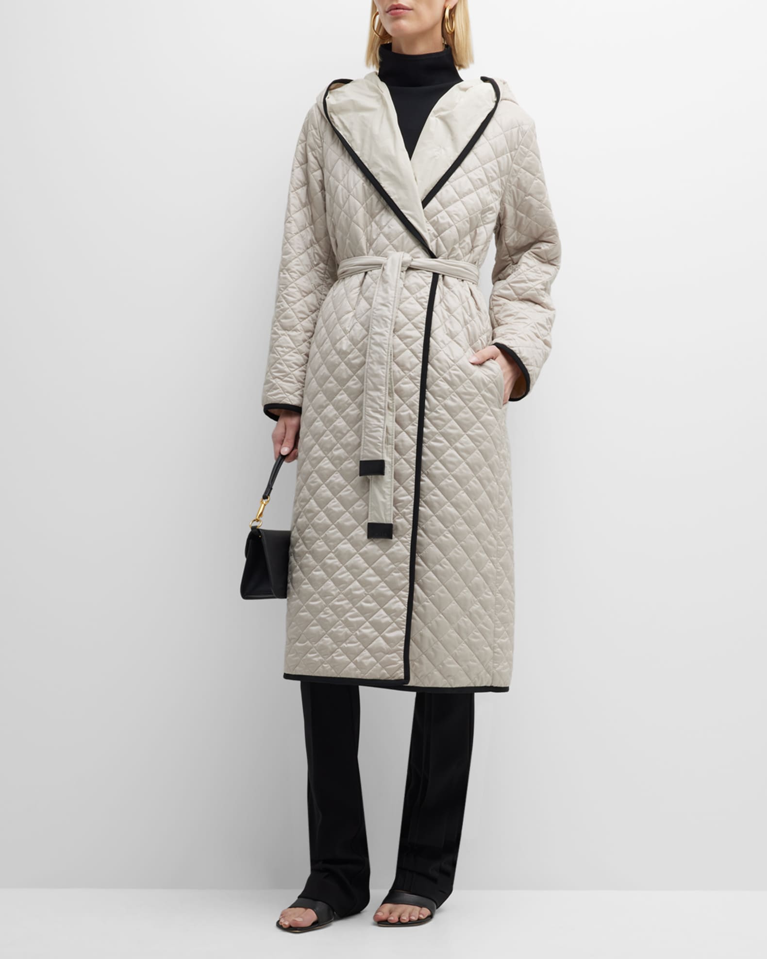 Reversible Quilted Trench Coat