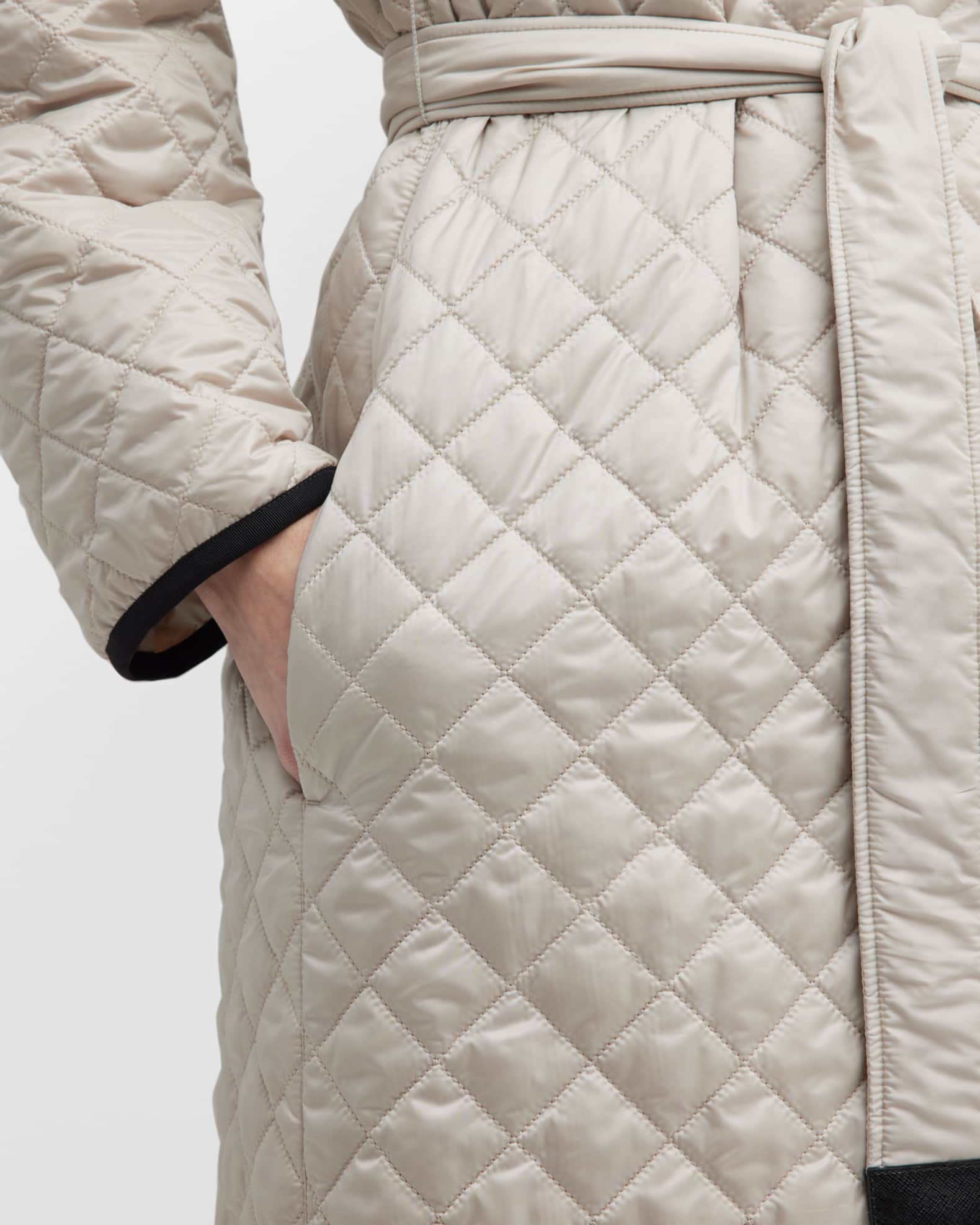 Reversible Quilted Trench Coat