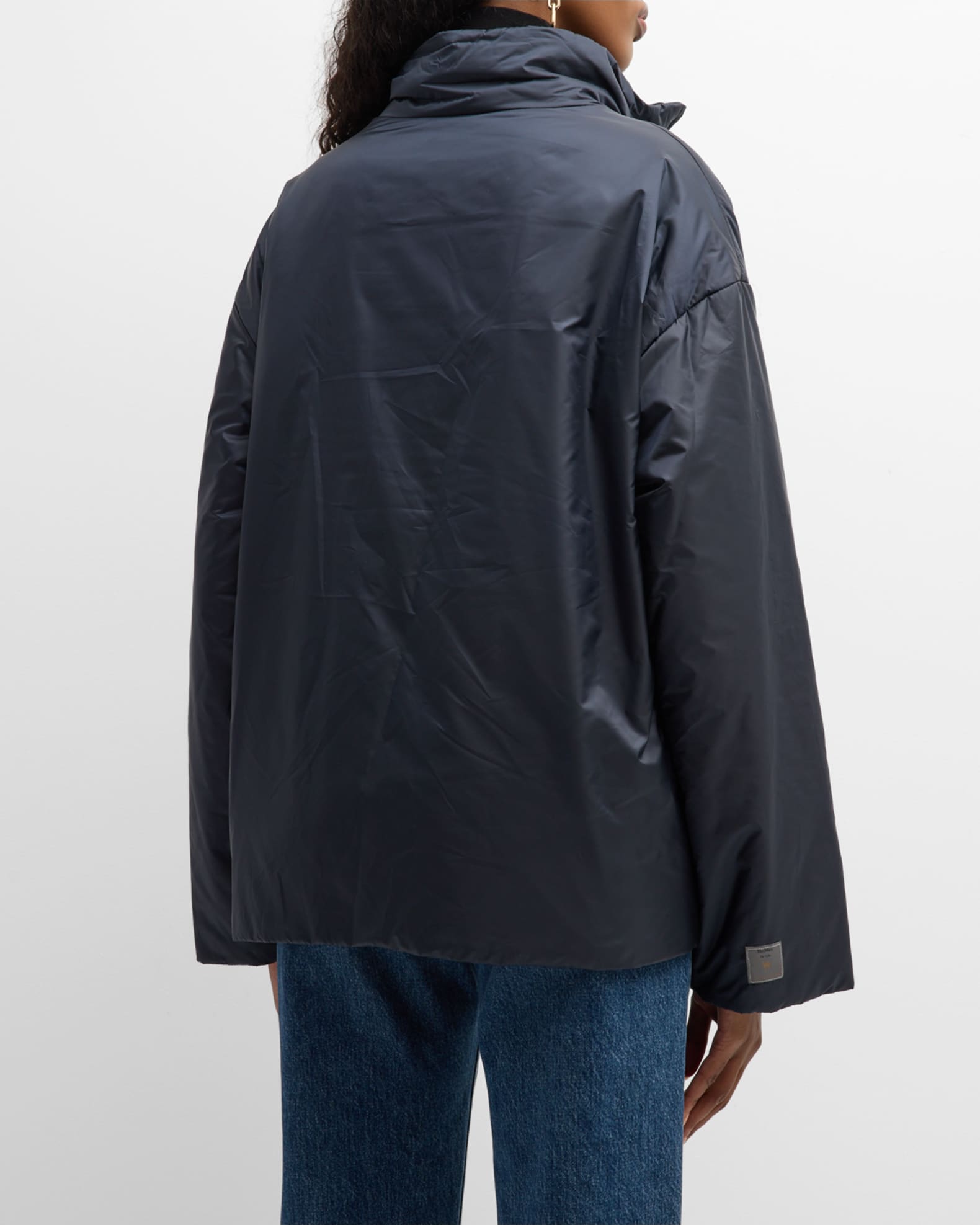 Max Mara Matisse Taffeta Zip-Front Jacket | Neiman Marcus