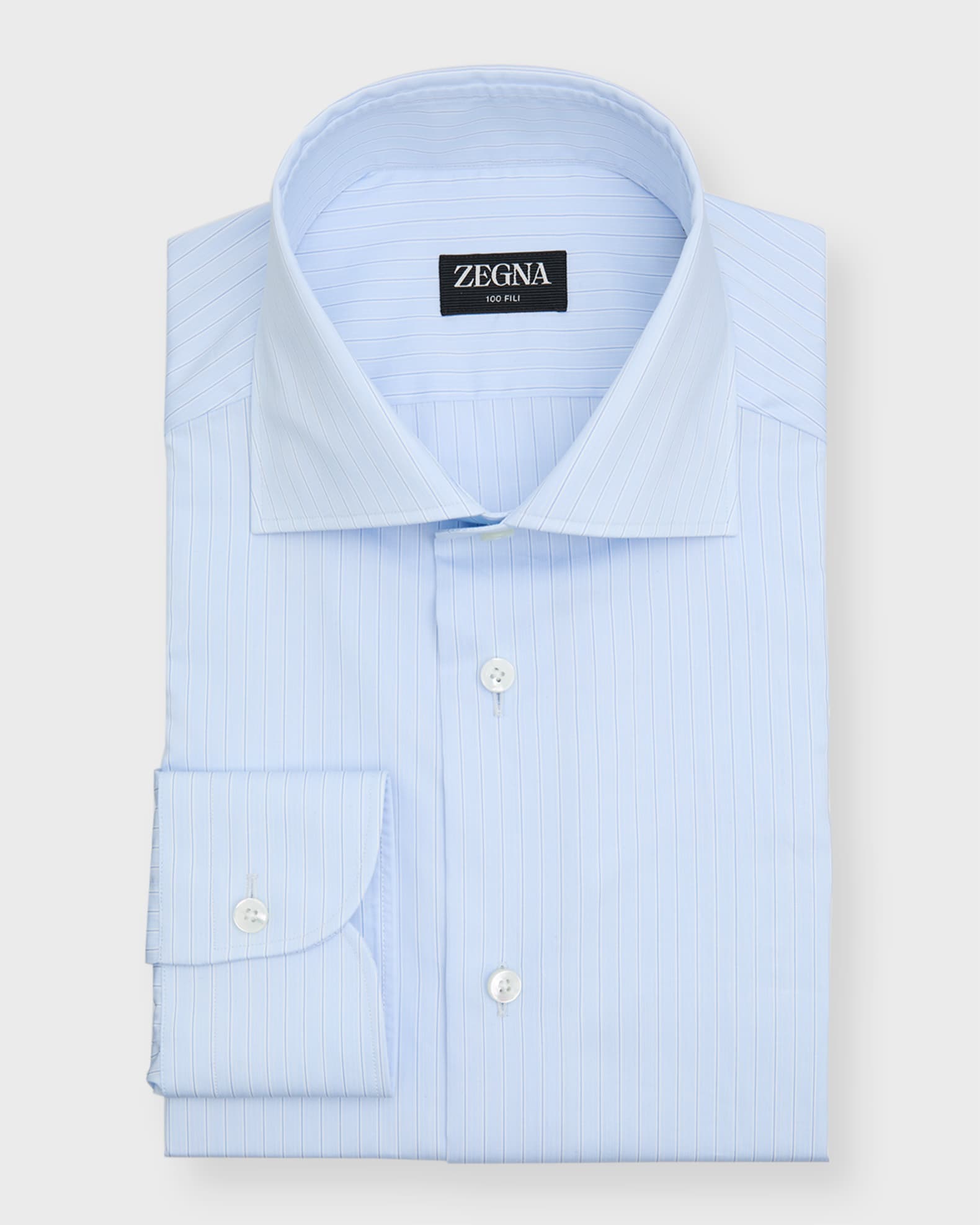 ZEGNA Men s Cento Fili Cotton Dress Shirt Neiman Marcus