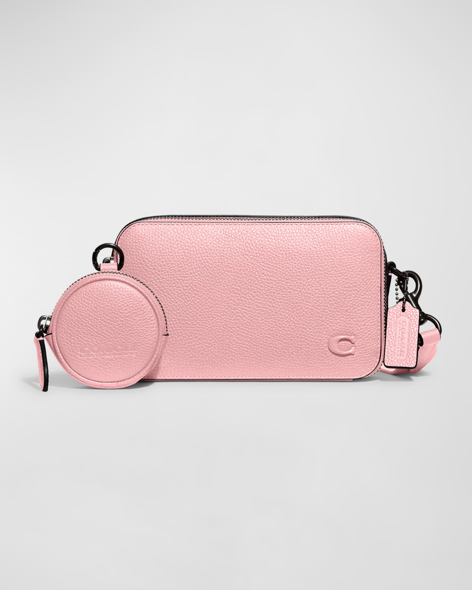 Coach Charter Zip Pebbled Leather Slim Crossbody Bag Neiman Marcus