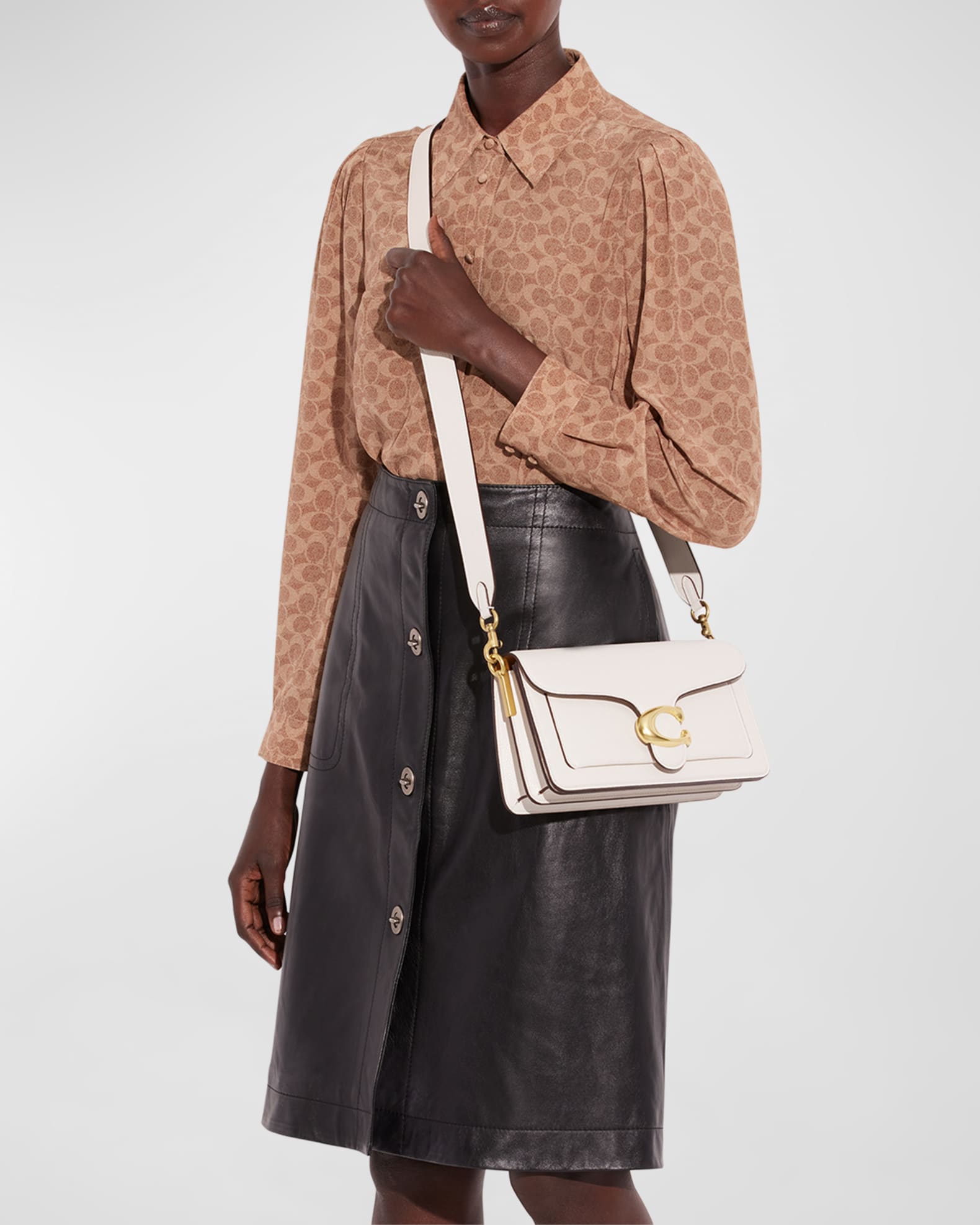 Coach Tabby Pebbled Leather Shoulder Bag | Neiman Marcus