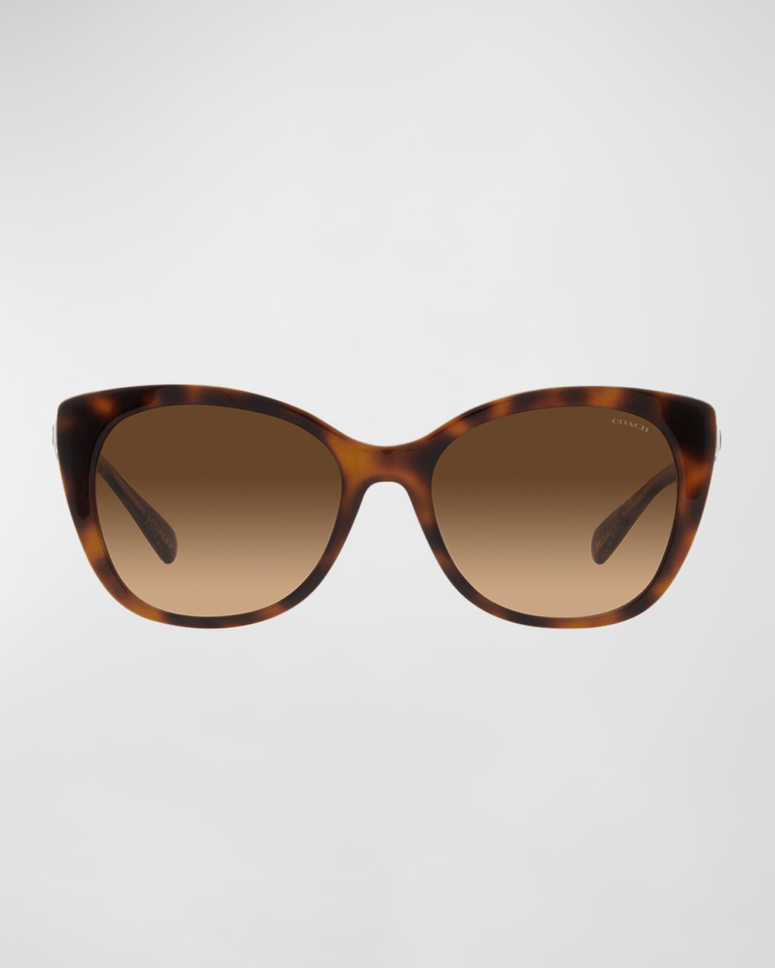 Coach Polarized C-Monogram Acetate Cat-Eye Sunglasses | Neiman Marcus