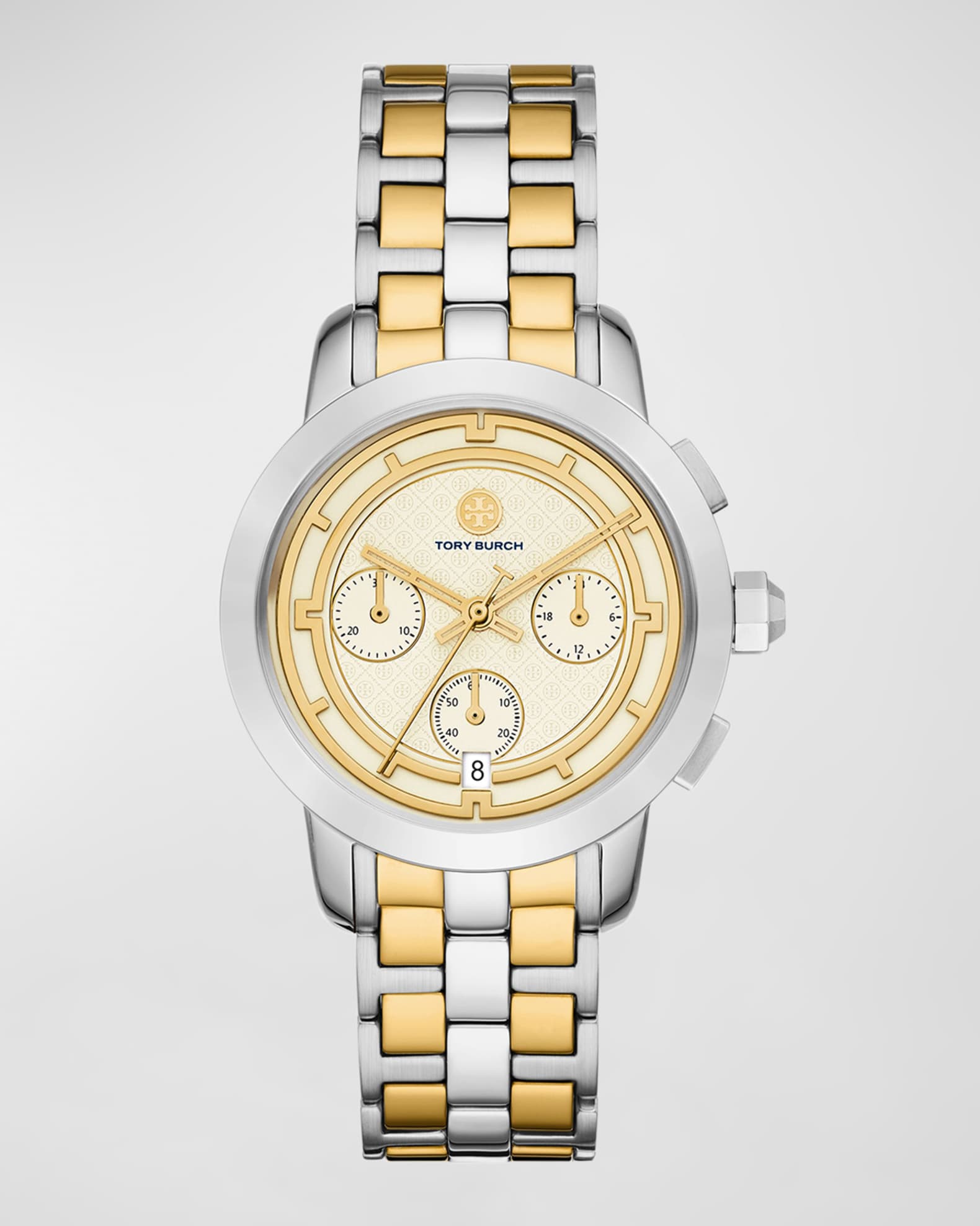 Tory Burch Clock Watch, Gold-Tone Stainless Steel