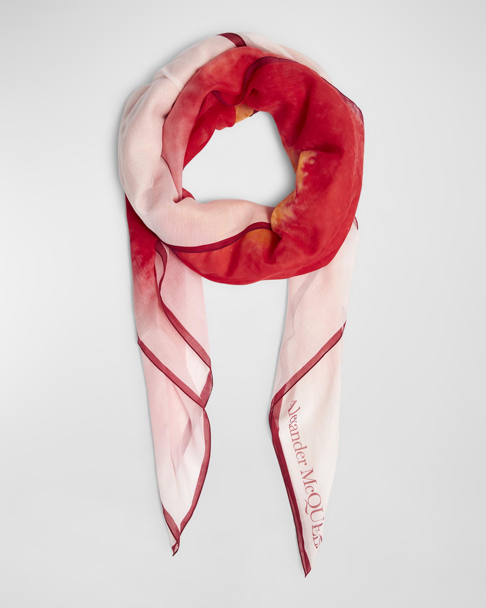 Châle / Foulard Alexander McQueen En Soie - Imprimé Animal, Multicolore, Fabriqué En Italie - Occasion