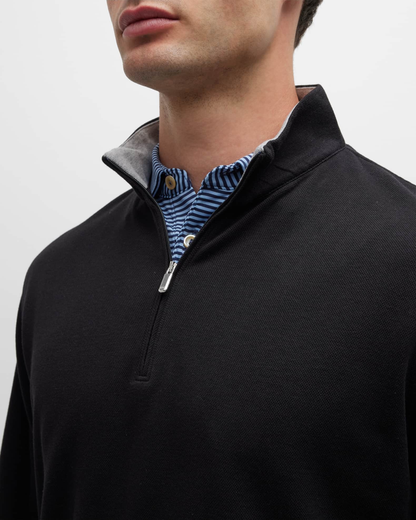 Peter Millar Men's Crown Comfort Quarter-Zip Sweater | Neiman Marcus