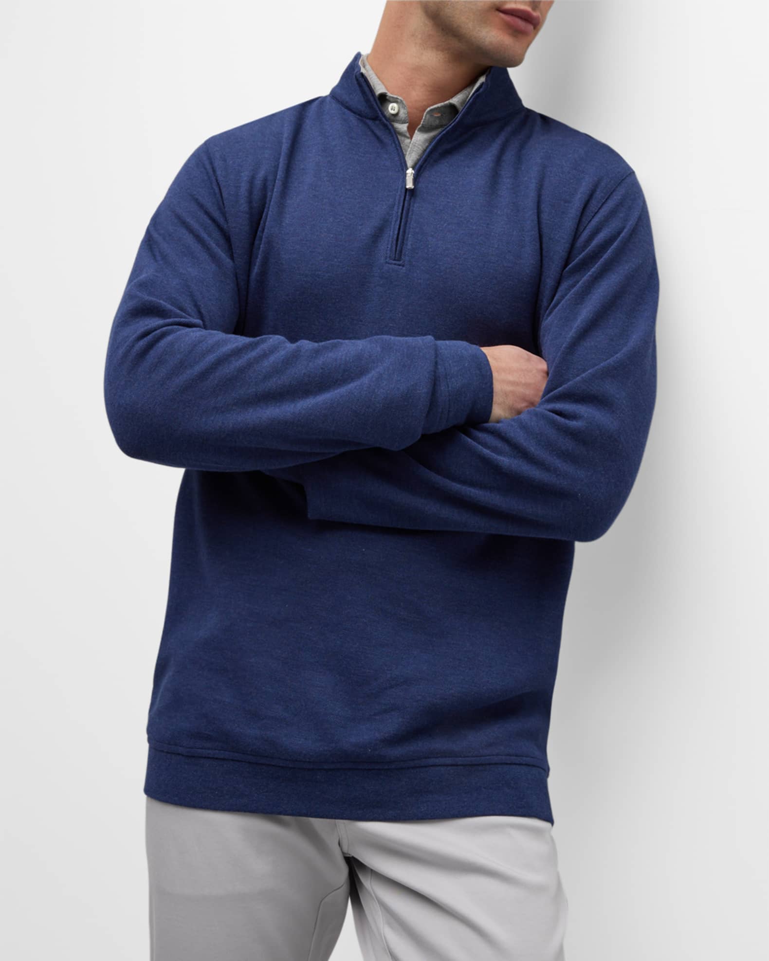 Peter Millar Men's Crown Comfort Quarter-Zip Sweater | Neiman Marcus