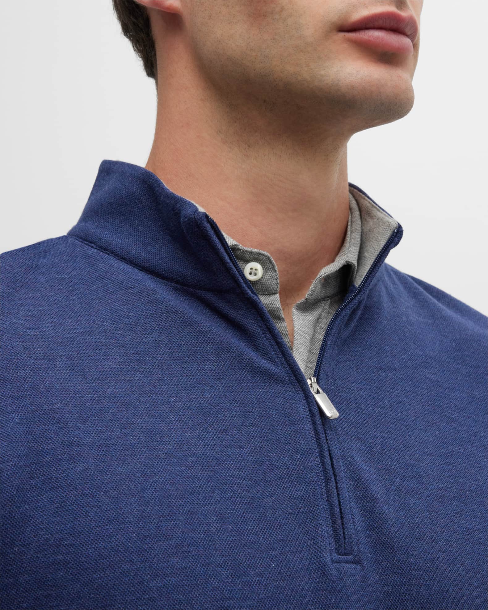 Peter Millar Men's Crown Comfort Quarter-Zip Sweater | Neiman Marcus