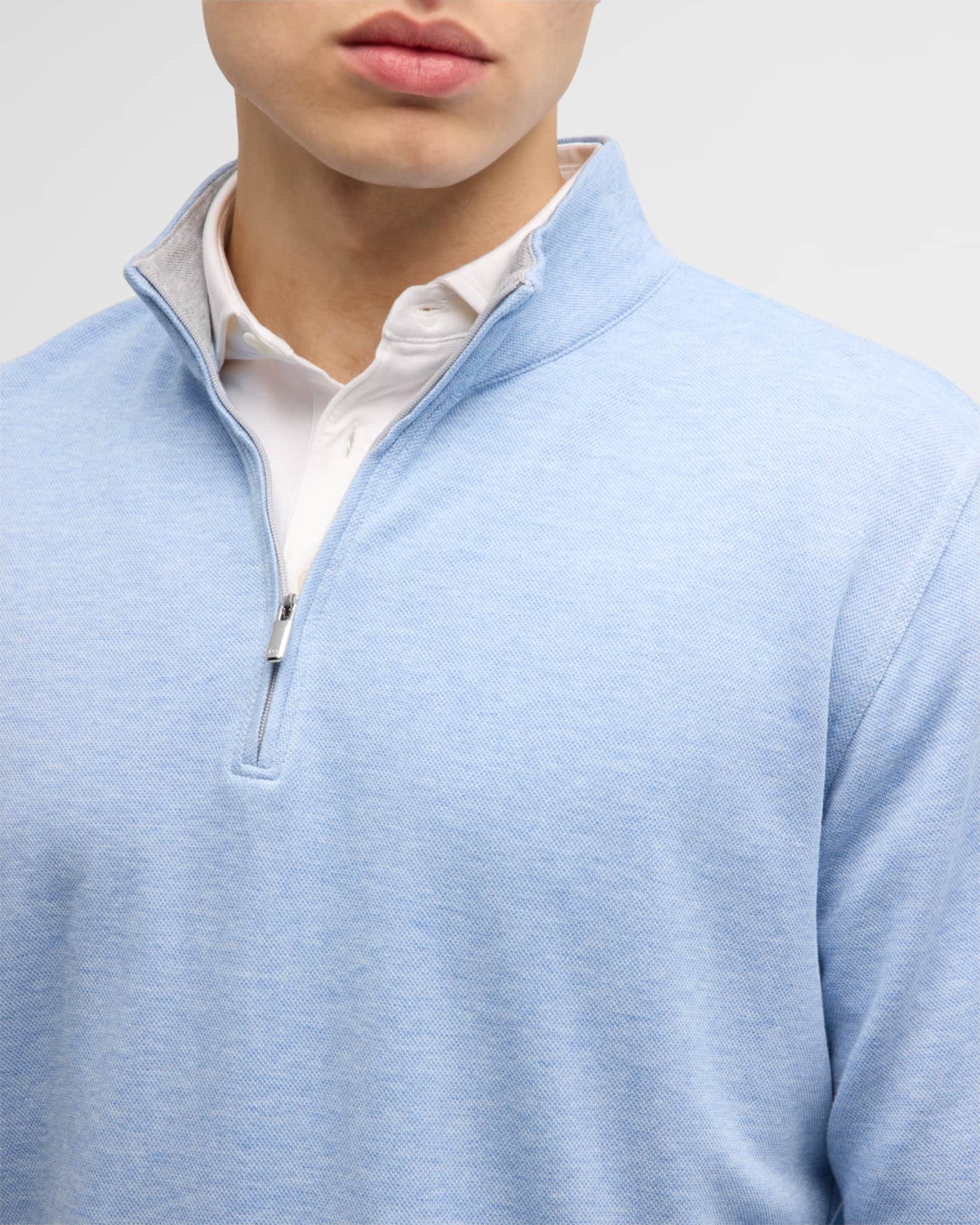 Peter Millar Men's Crown Comfort Quarter-Zip Sweater | Neiman Marcus