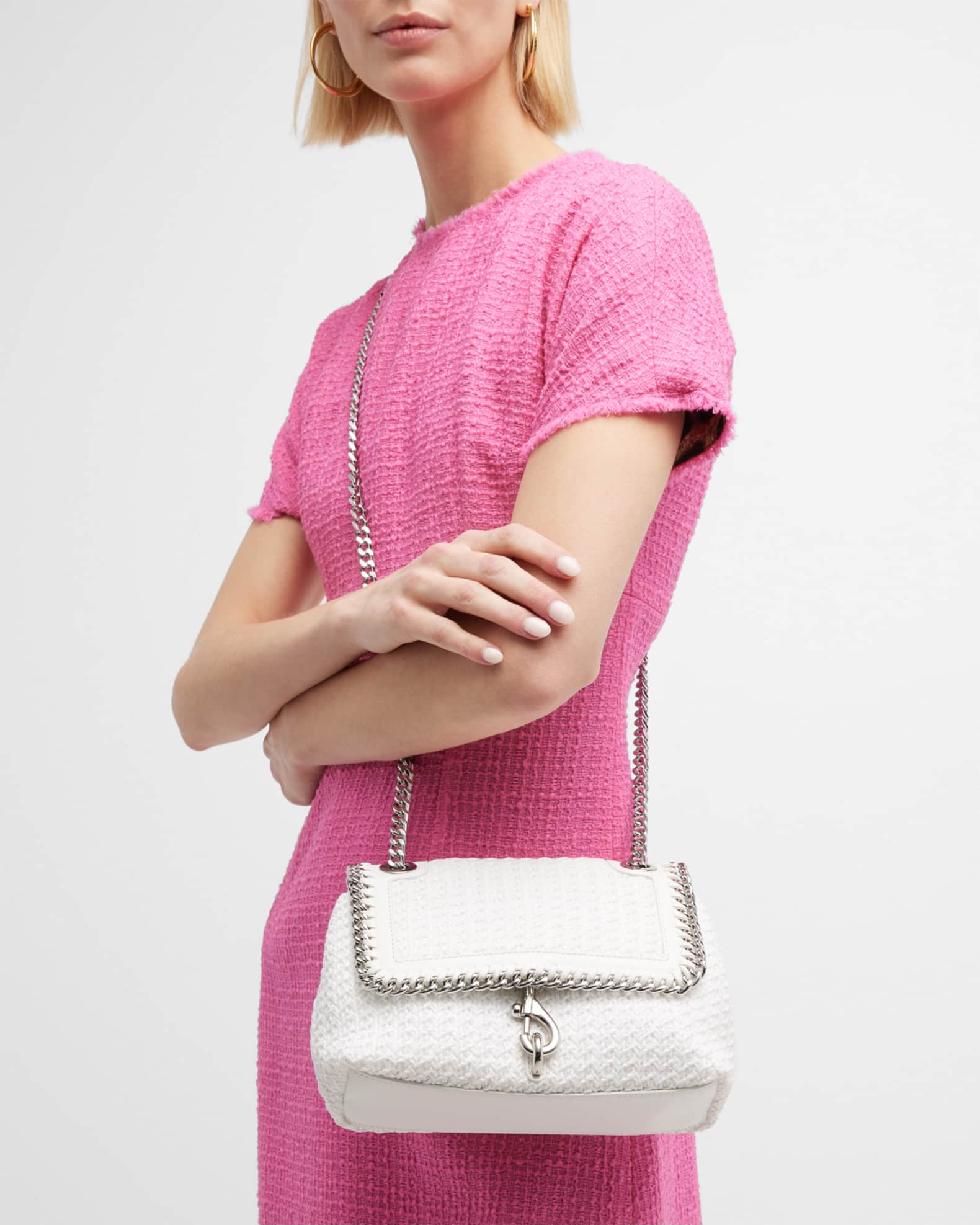 Rebecca Minkoff Edie Whip Chain Woven Crossbody Bag Neiman Marcus