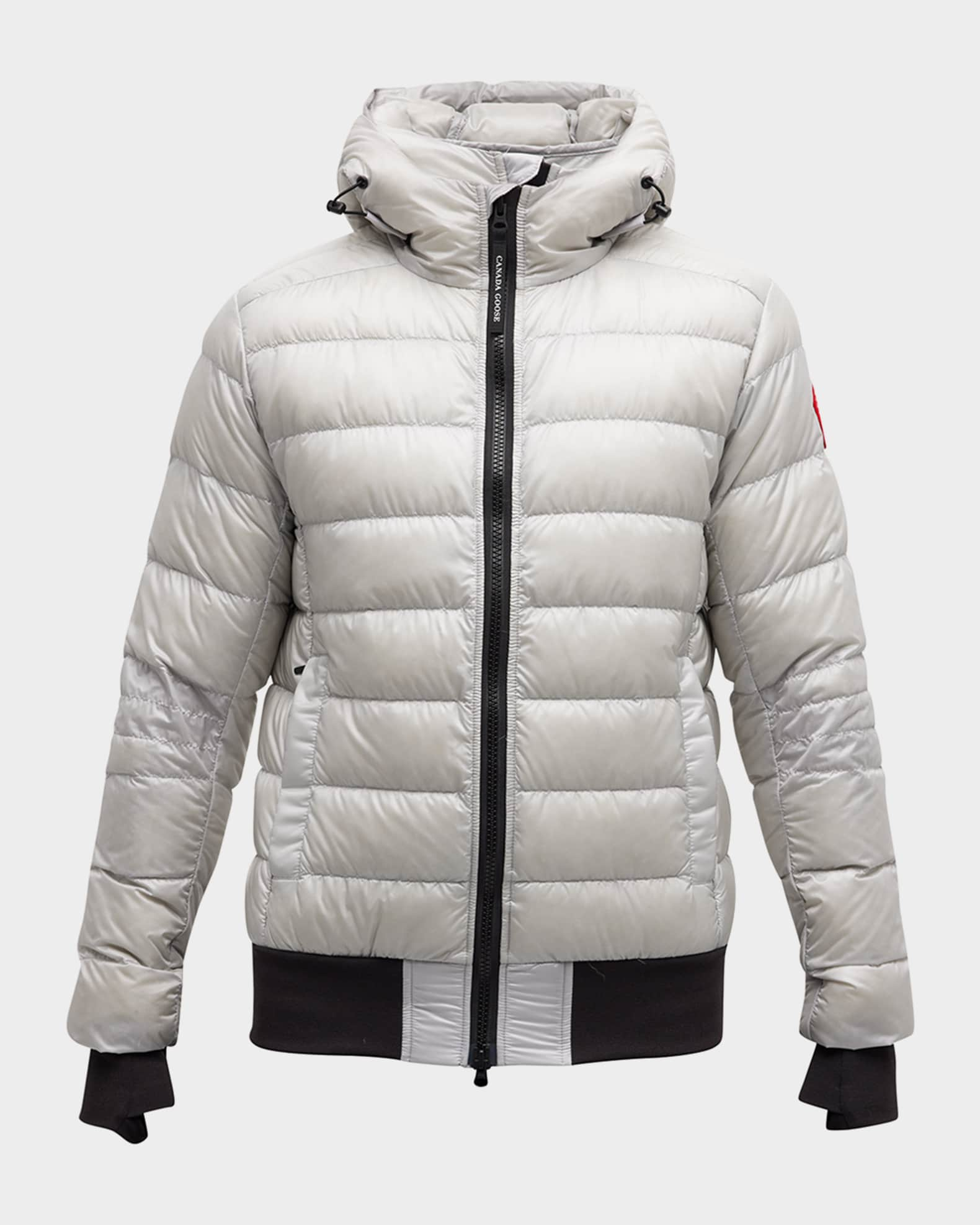 Canada Goose Men's Crofton Hooded Down Bomber Jacket | Neiman Marcus