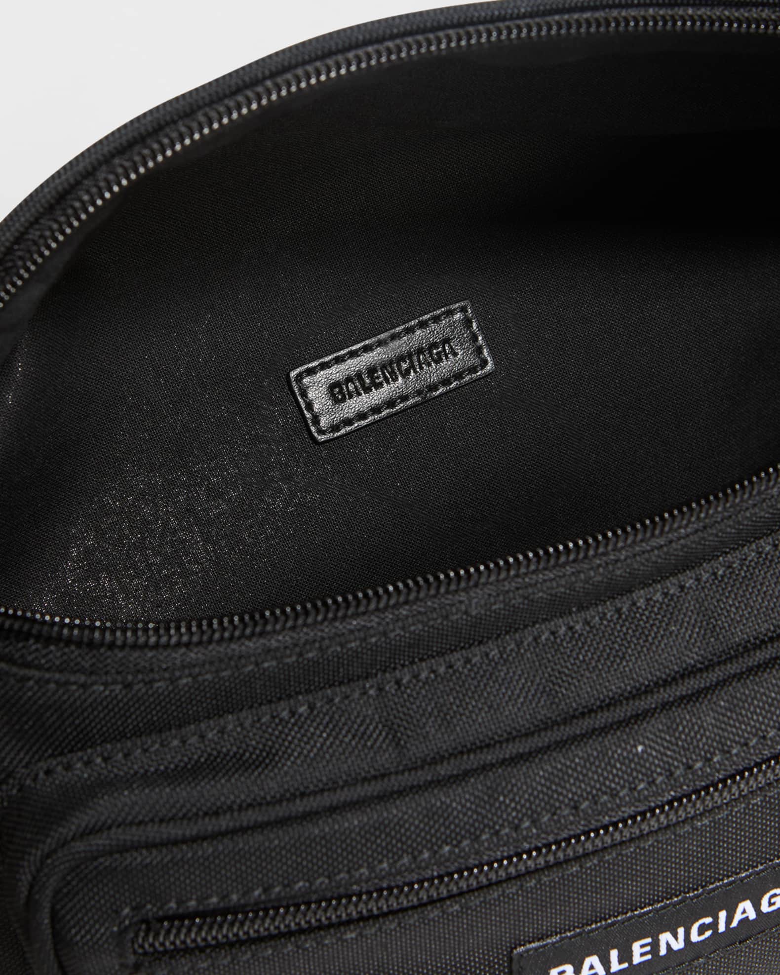 Balenciaga Men's Explorer Nylon Logo Belt Bag | Neiman Marcus