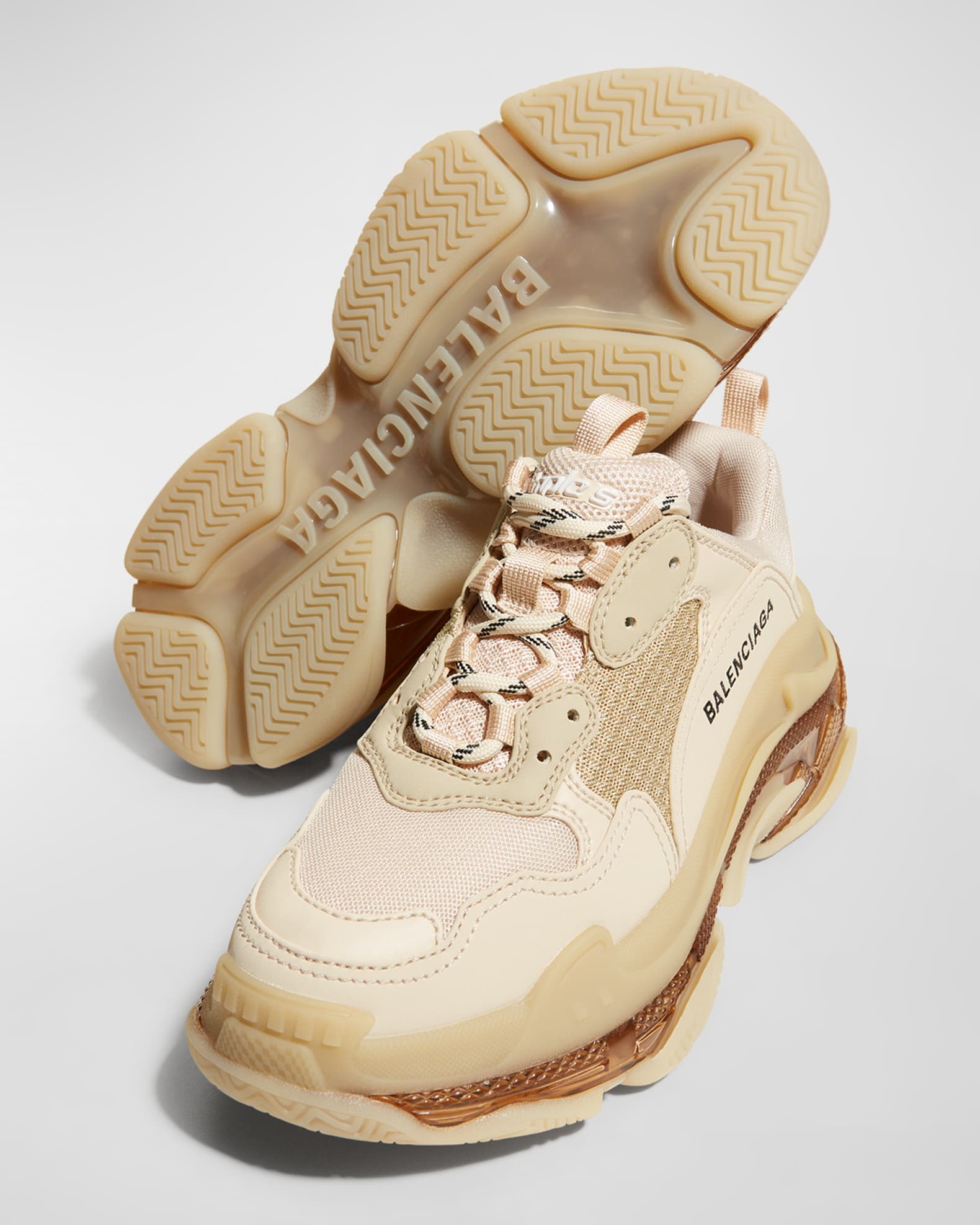 Triple S Clear Sole Sneakers