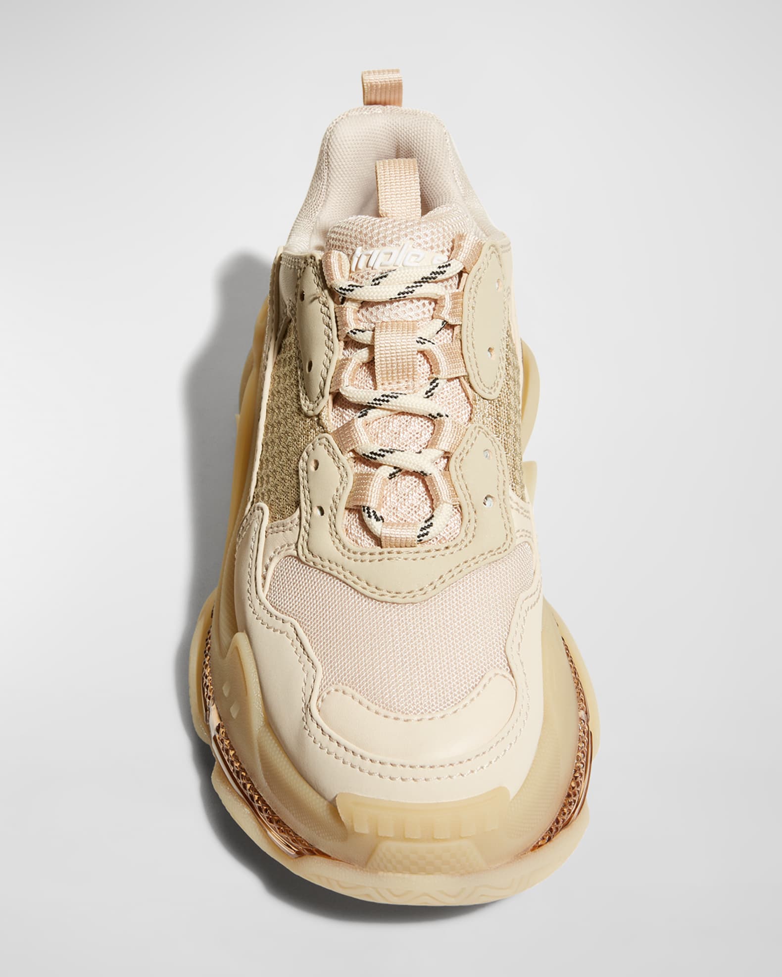 Balenciaga Triple S Clear Sole Sneakers | Neiman Marcus Balenciaga Triple S Clear Sole Sneakers | Neiman Marcus
