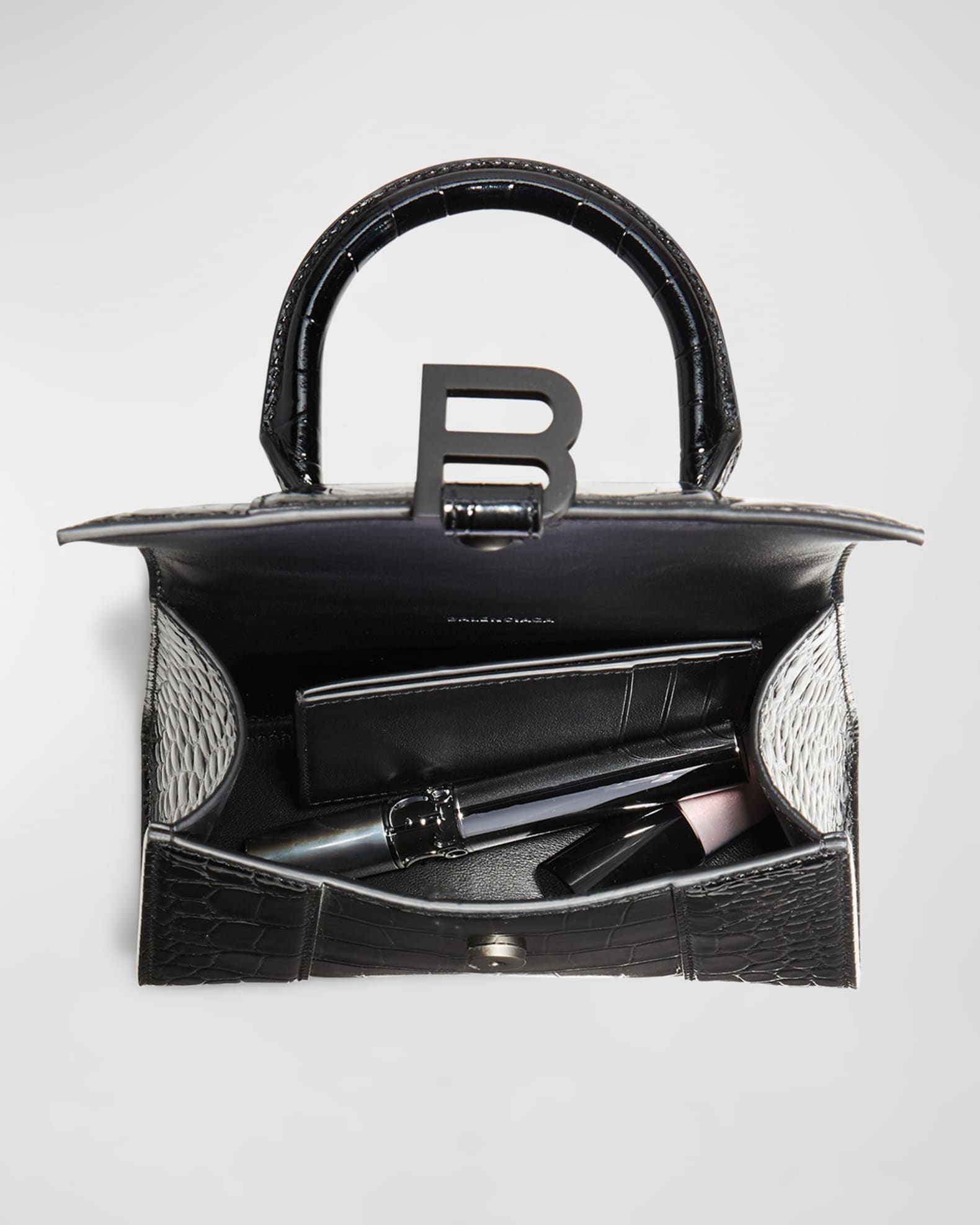 激安通販 Croc-Embossed XS Hourglass Balenciaga Bag Marcus Neiman | 小物