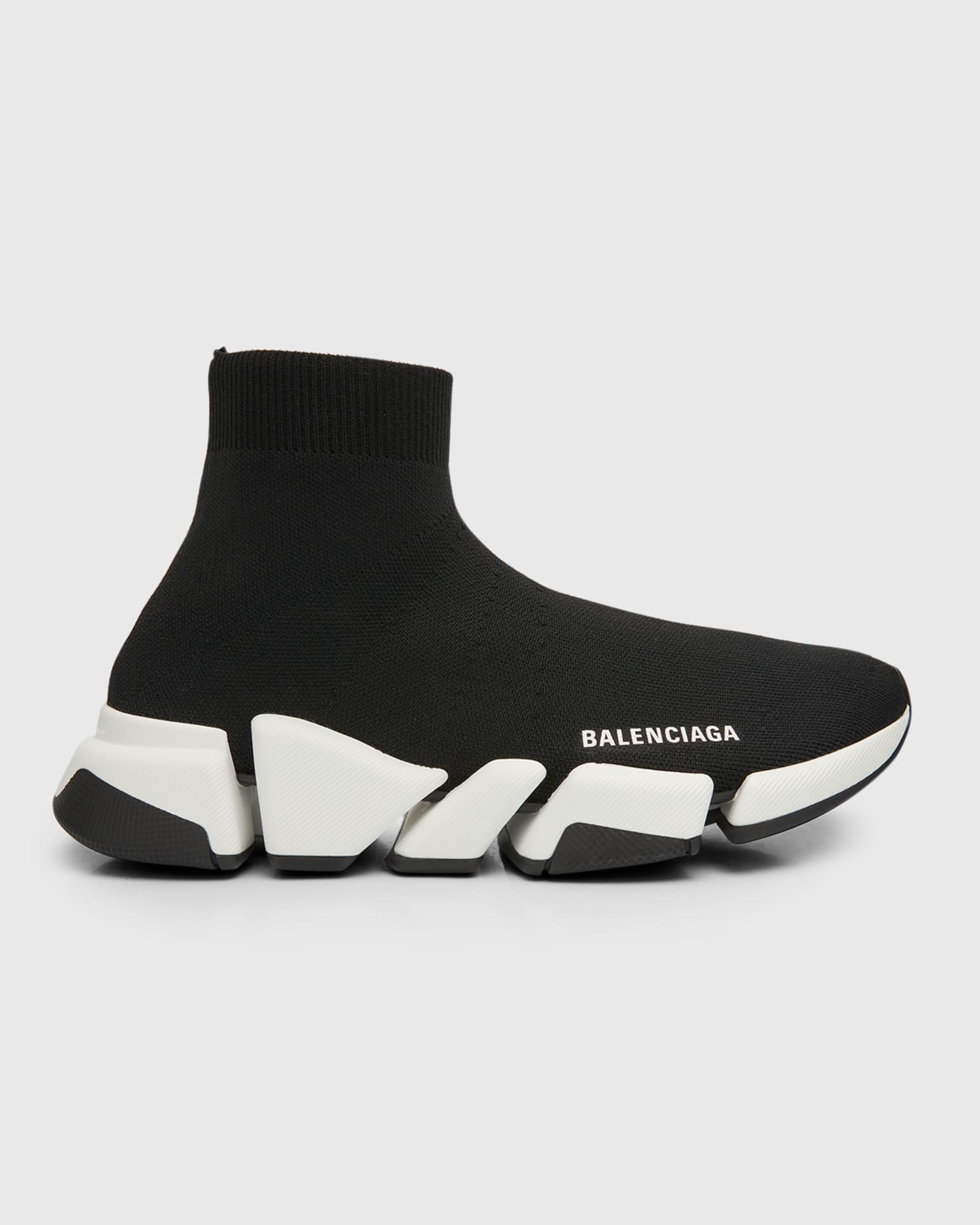 Balenciaga Speed 2.0 Recycled Knit Sneakers with Bicolor