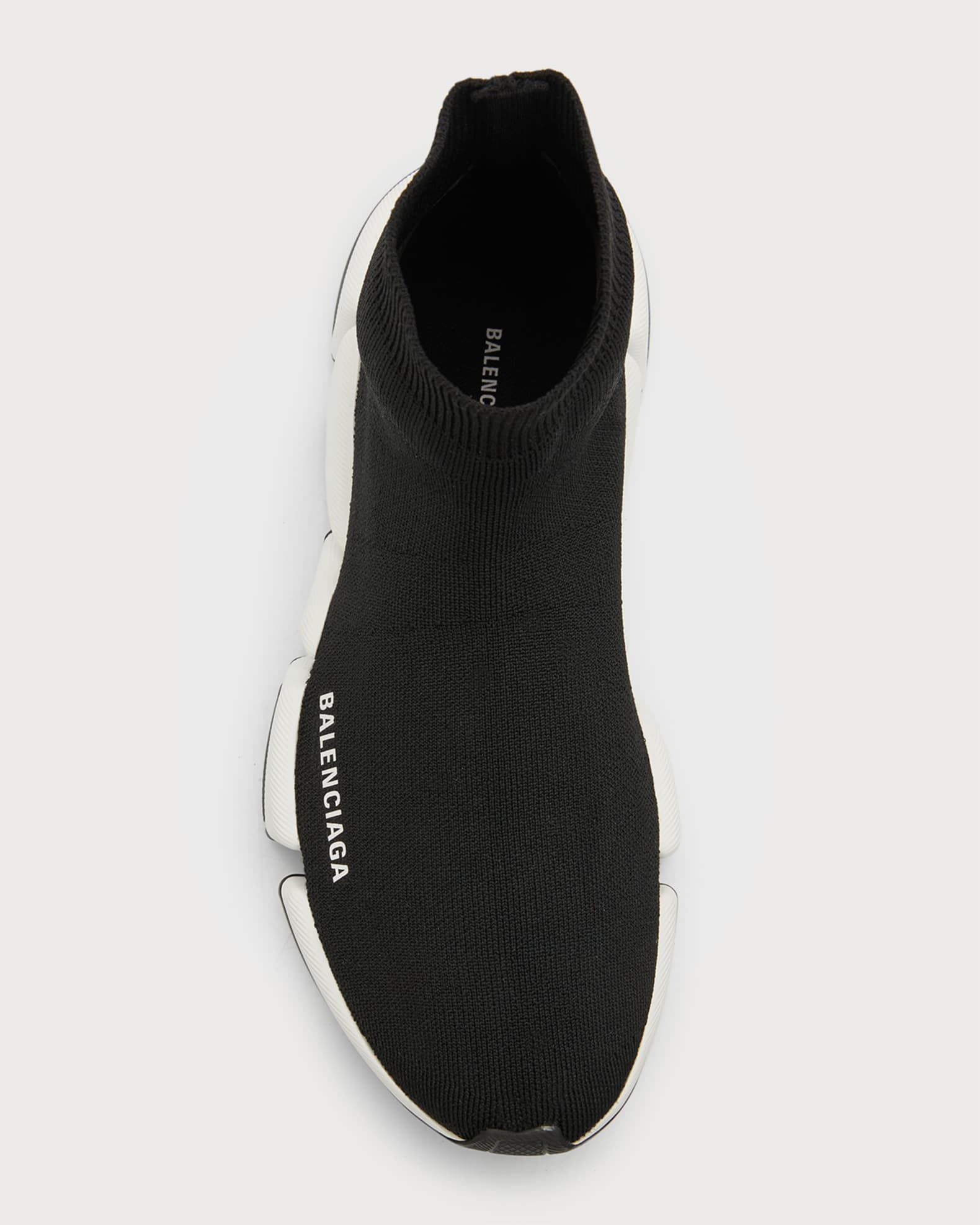 【BALENCIAGA】スピード 2.0 リサイクルメッシュスニーカー ホワイト の ウィメンズ Speed 2.0 リサイクルニット スニーカー