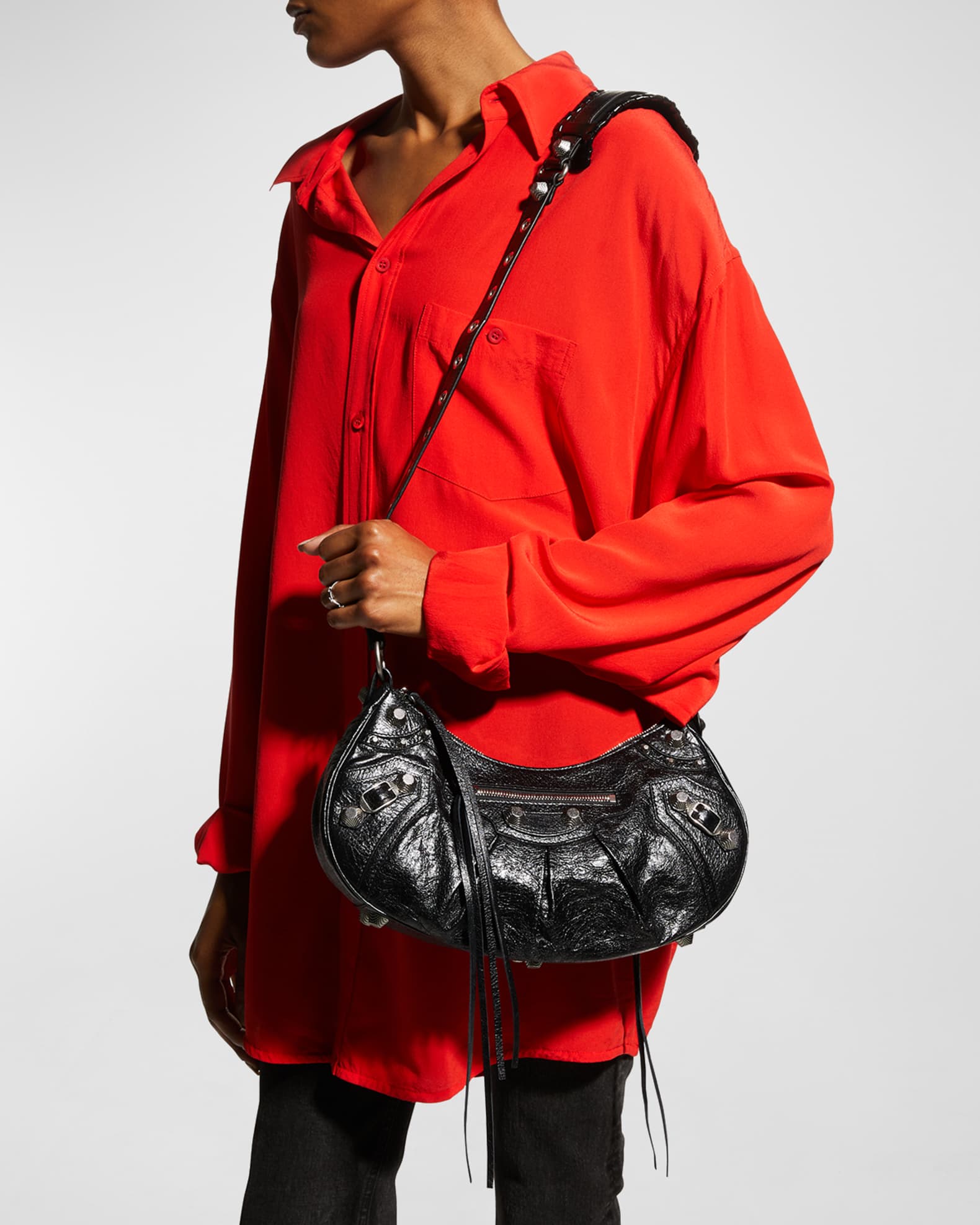 Balenciaga Le Cagole Small Shoulder Bag | Neiman Marcus