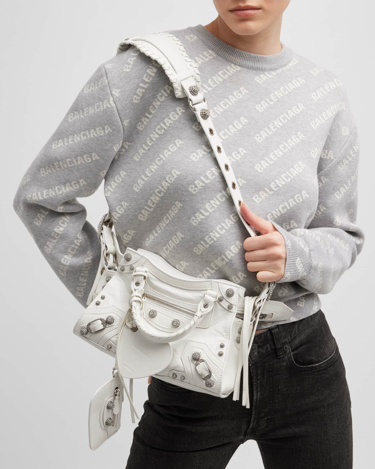 Balenciaga Neo Cagole XS Bag with Rhinestones | Neiman Marcus
