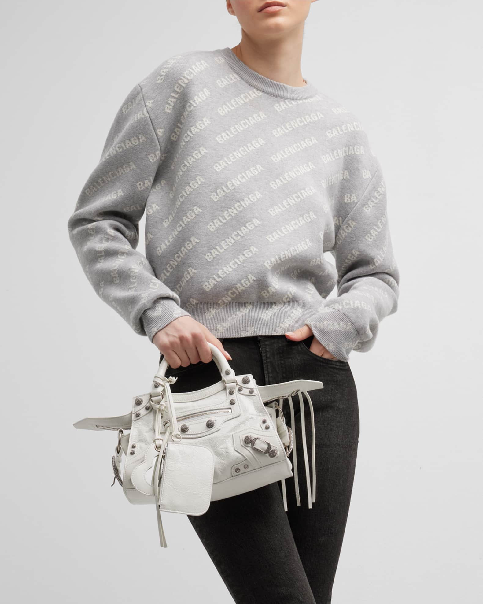 Balenciaga Neo Cagole XS Bag with Rhinestones | Neiman Marcus