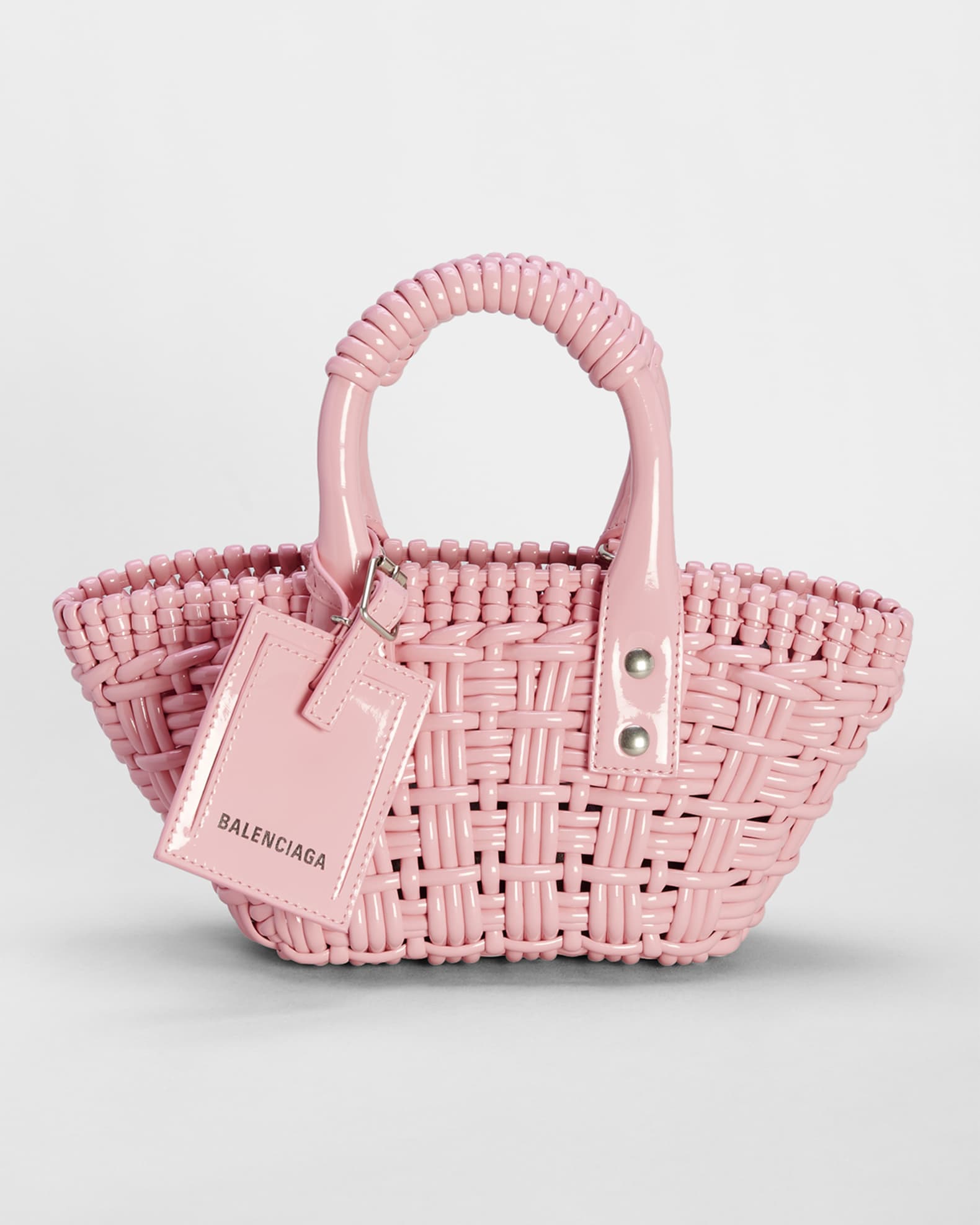 Balenciaga Bistro XXS Basket Bag with Strap | Neiman Marcus Balenciaga Bistro XXS Basket Bag with Strap | Neiman Marcus