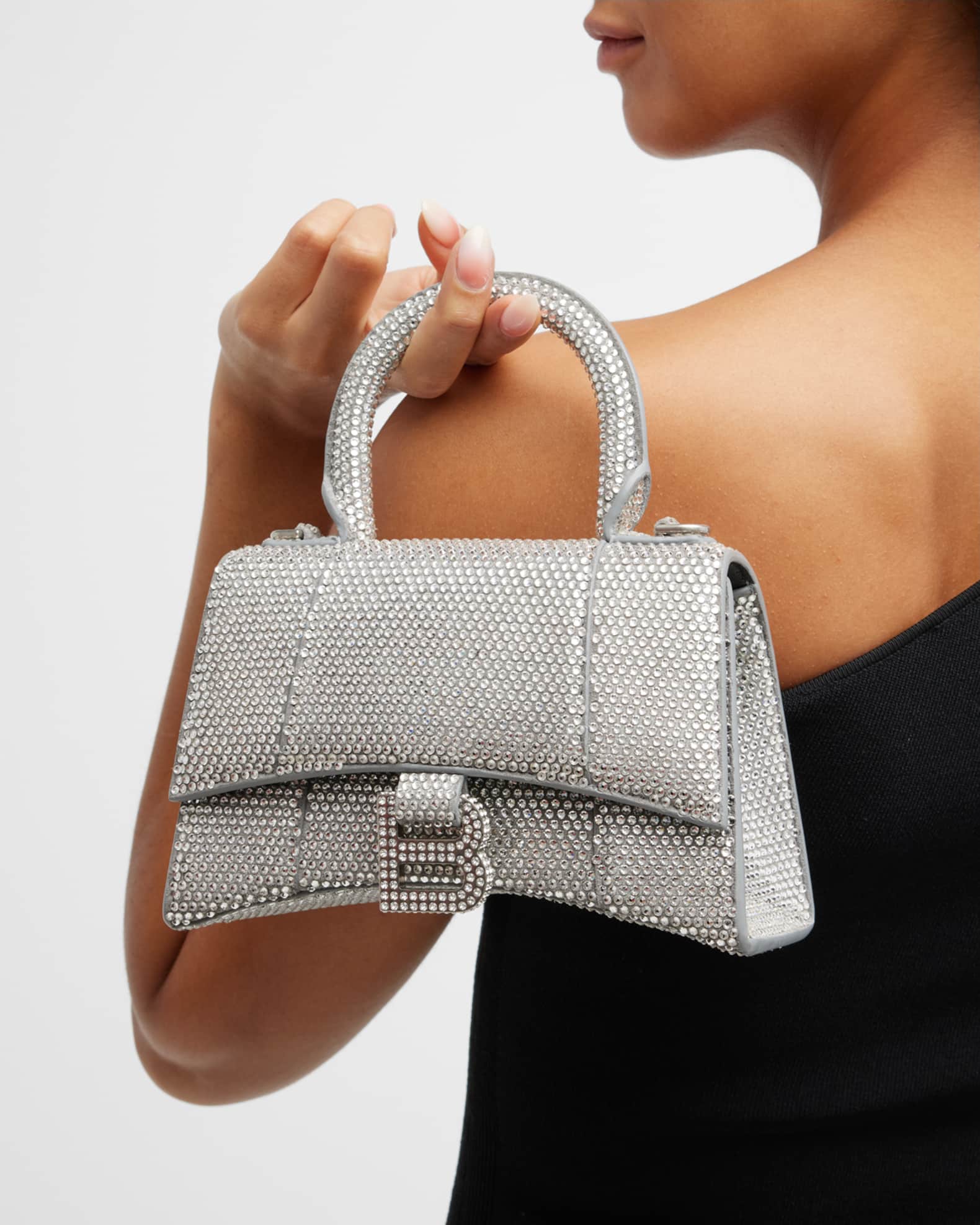 Hourglass XS Bag with Rhinestones