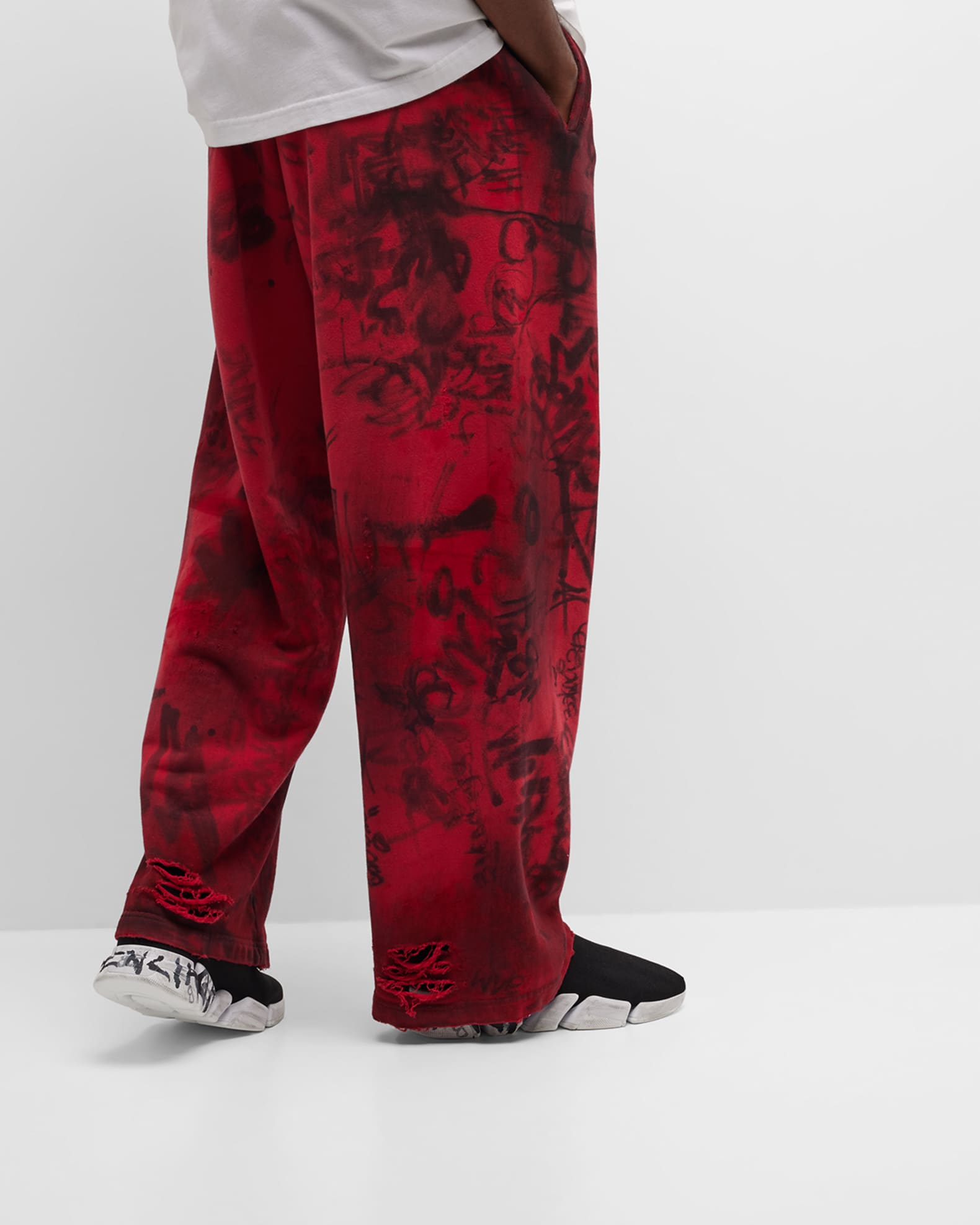 Men's Speed 2.0 Lt Graffiti Logo Knit Sneakers 1