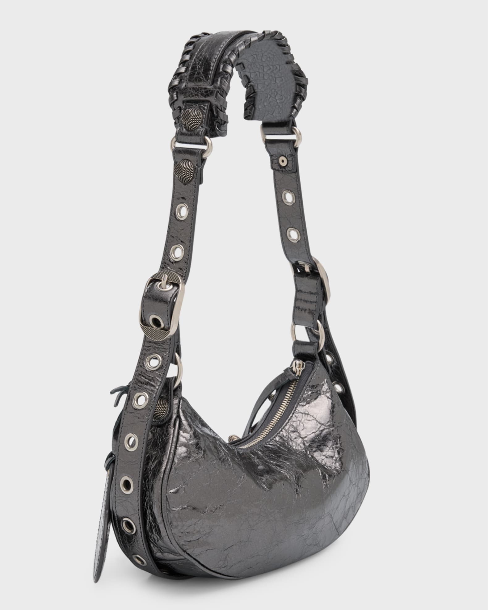 Balenciaga Le Cagole XS Metallic Shoulder Bag | Neiman Marcus