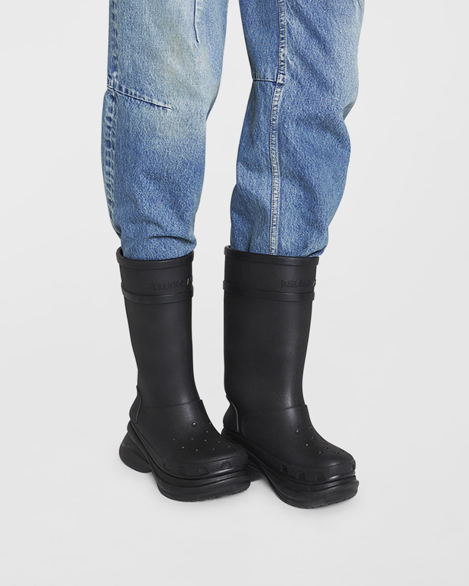 Balenciaga Crocs™ Boots | Neiman Marcus