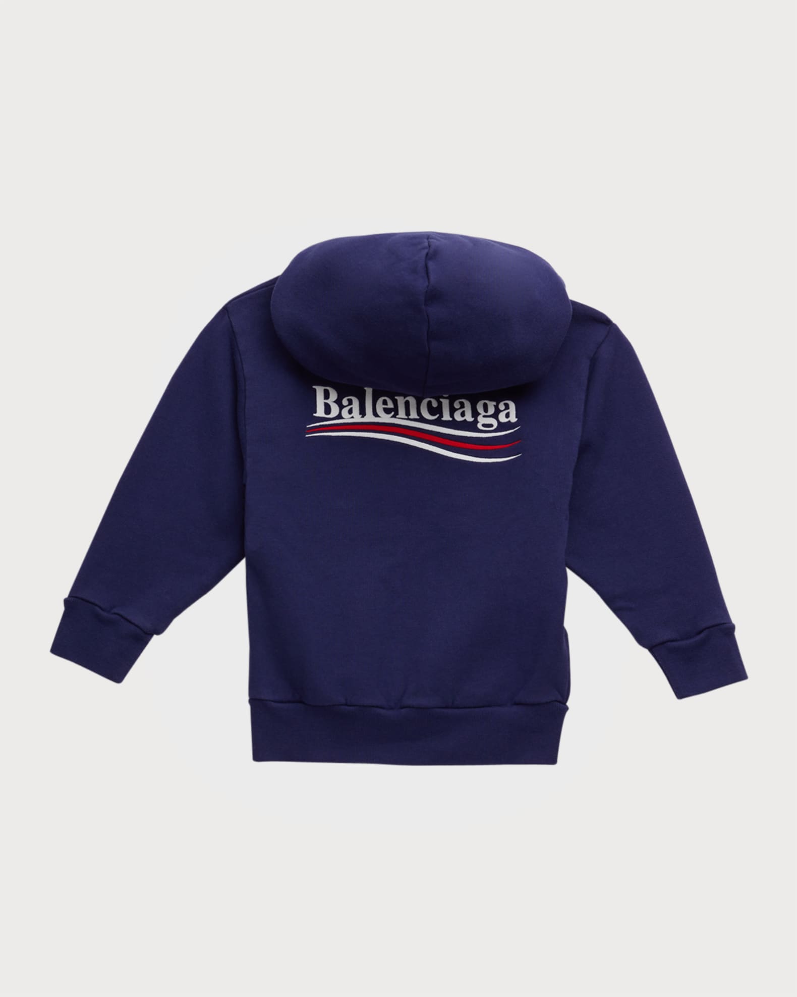 Balenciaga Kid's Political Logo Hoodie, Size 2-10 | Neiman Marcus