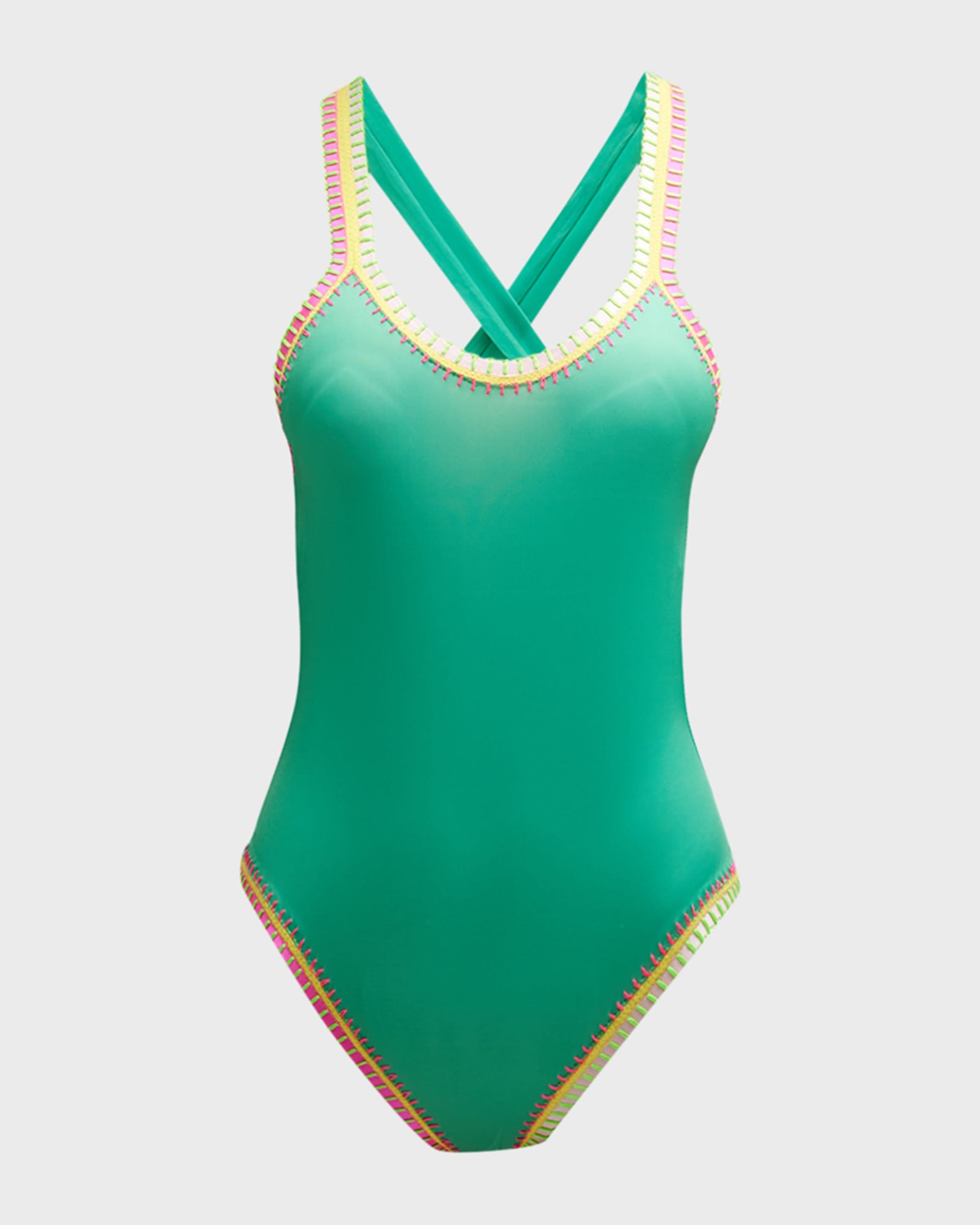 Platinum Inspired by Solange Ferrarini Multi-Trim One-Piece Swimsuit ...
