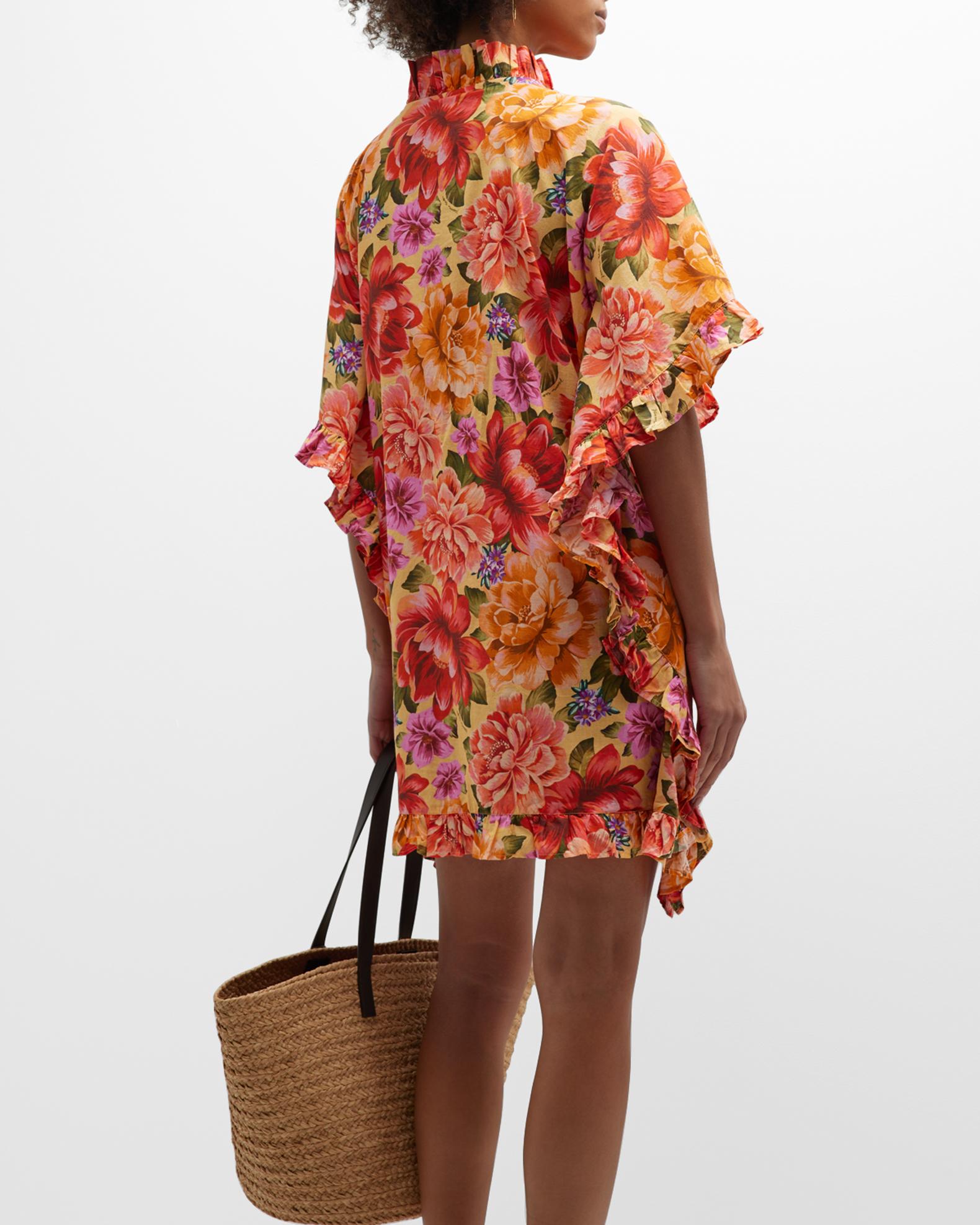 Farm Rio Floral Lia Sun Dress Coverup | Neiman Marcus