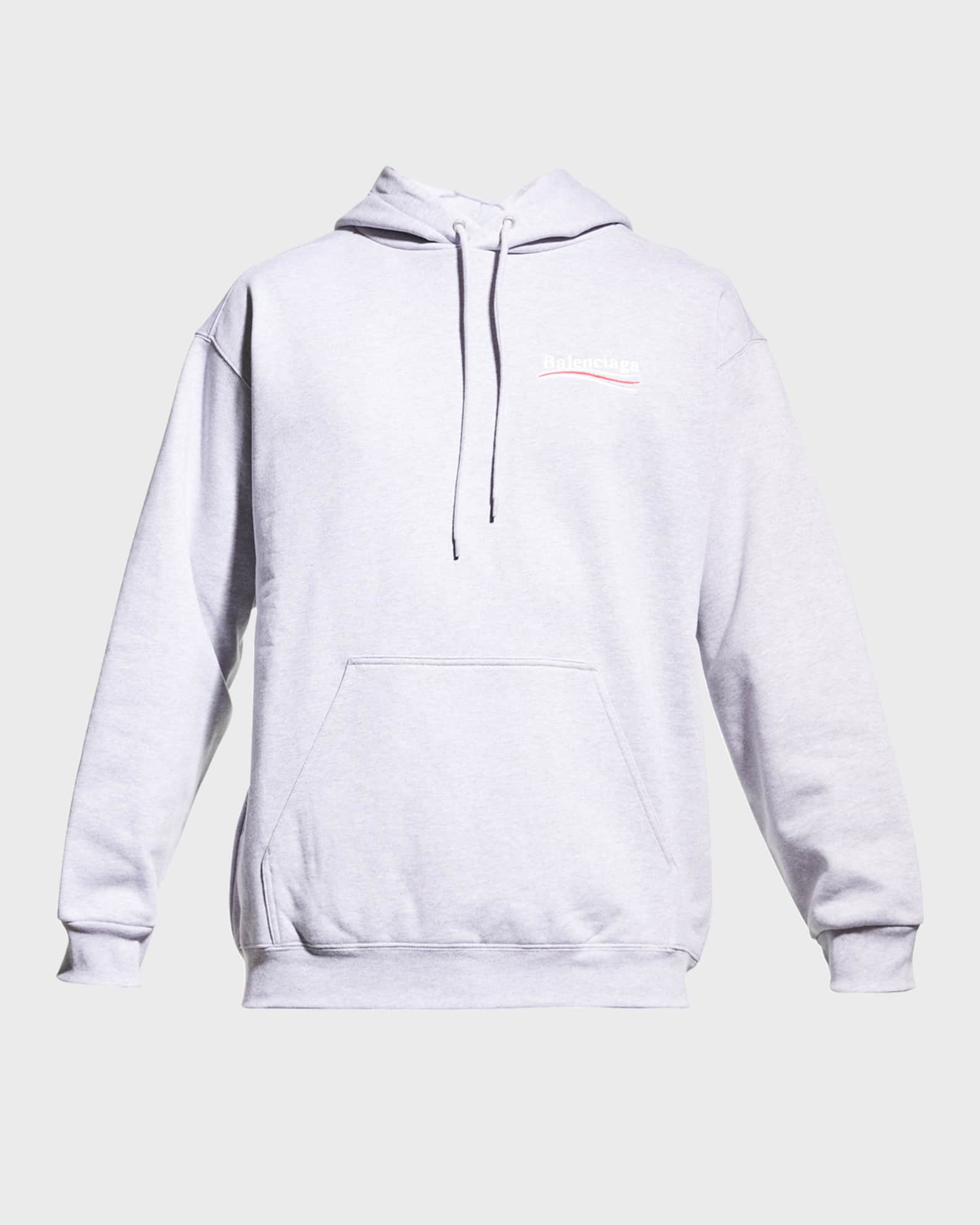 Balenciaga Men's Campaign Logo Pullover Hoodie