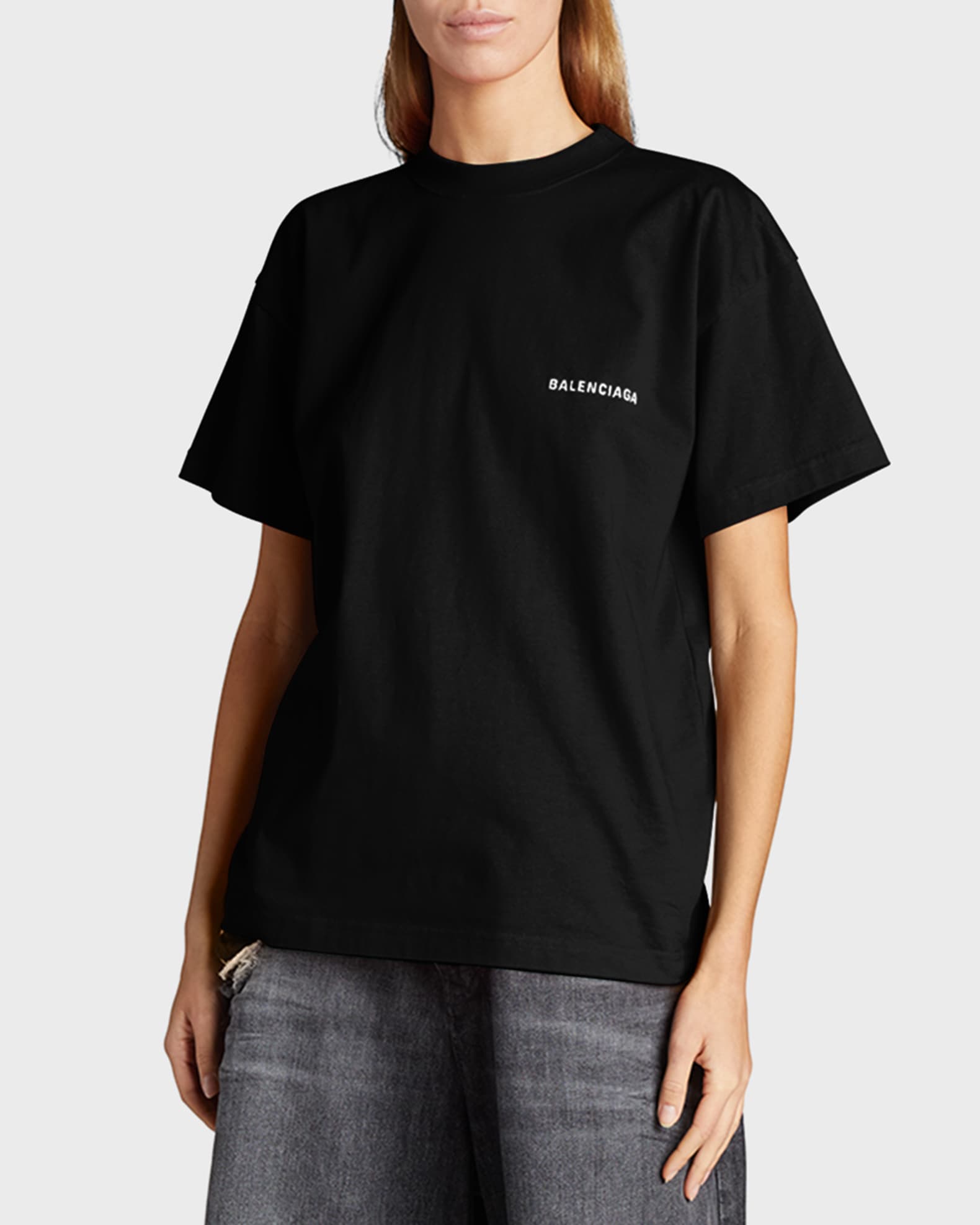 売れ筋・人気アイテム 商品 Balenciaga Balenciaga T-Shirt Medium Fit | Neiman Marcus トップス