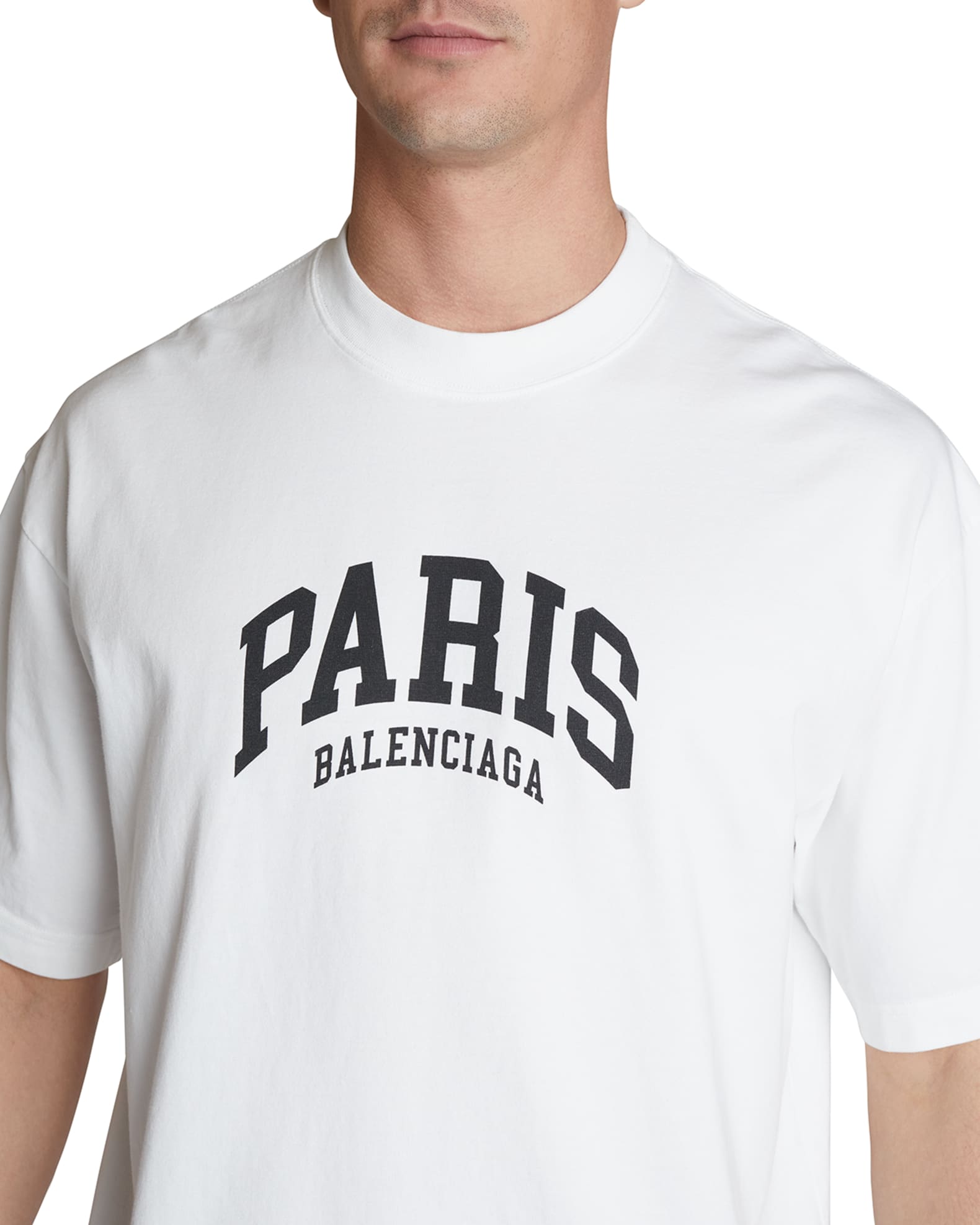 Balenciaga Men's Logo T-Shirt | Neiman Marcus