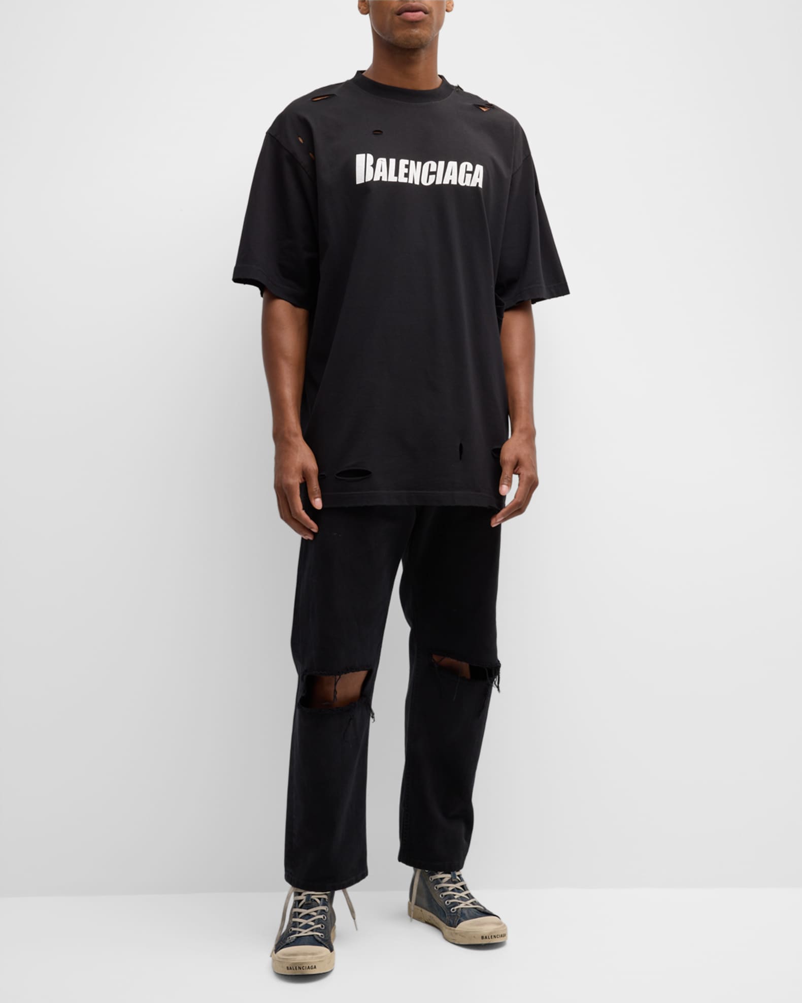 Black balenciaga shirt new arrivals