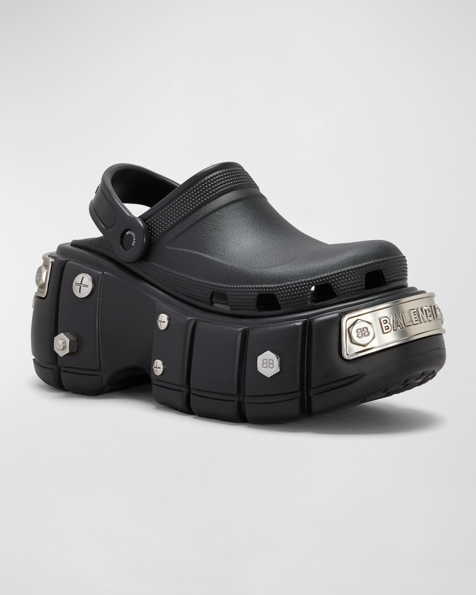 Balenciaga x Crocs™ Men's Hardcrocs™ Platform Clogs | Neiman Marcus