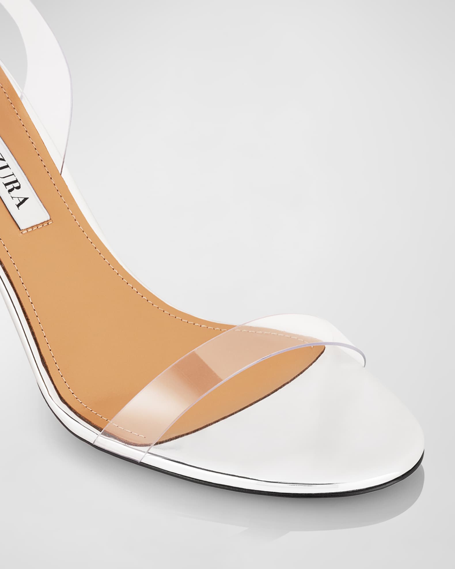 Nude block heel clear court outlet