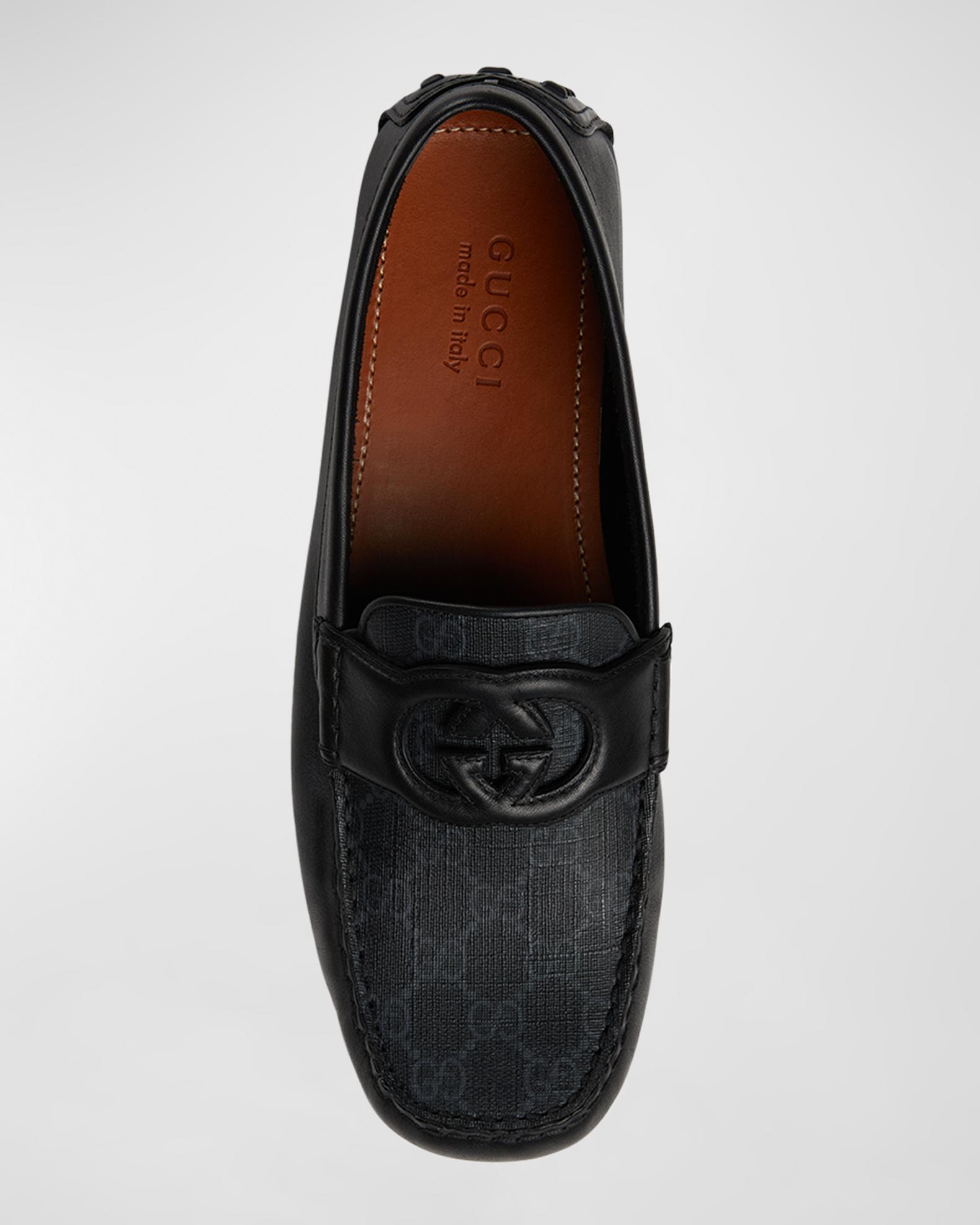 Men’s Gucci Ayrton interlocking G driver loafer size 9.5 made in Italy Gucci Ayrton Interlocking G Leather Driving Shoe Horsebit  main image 3