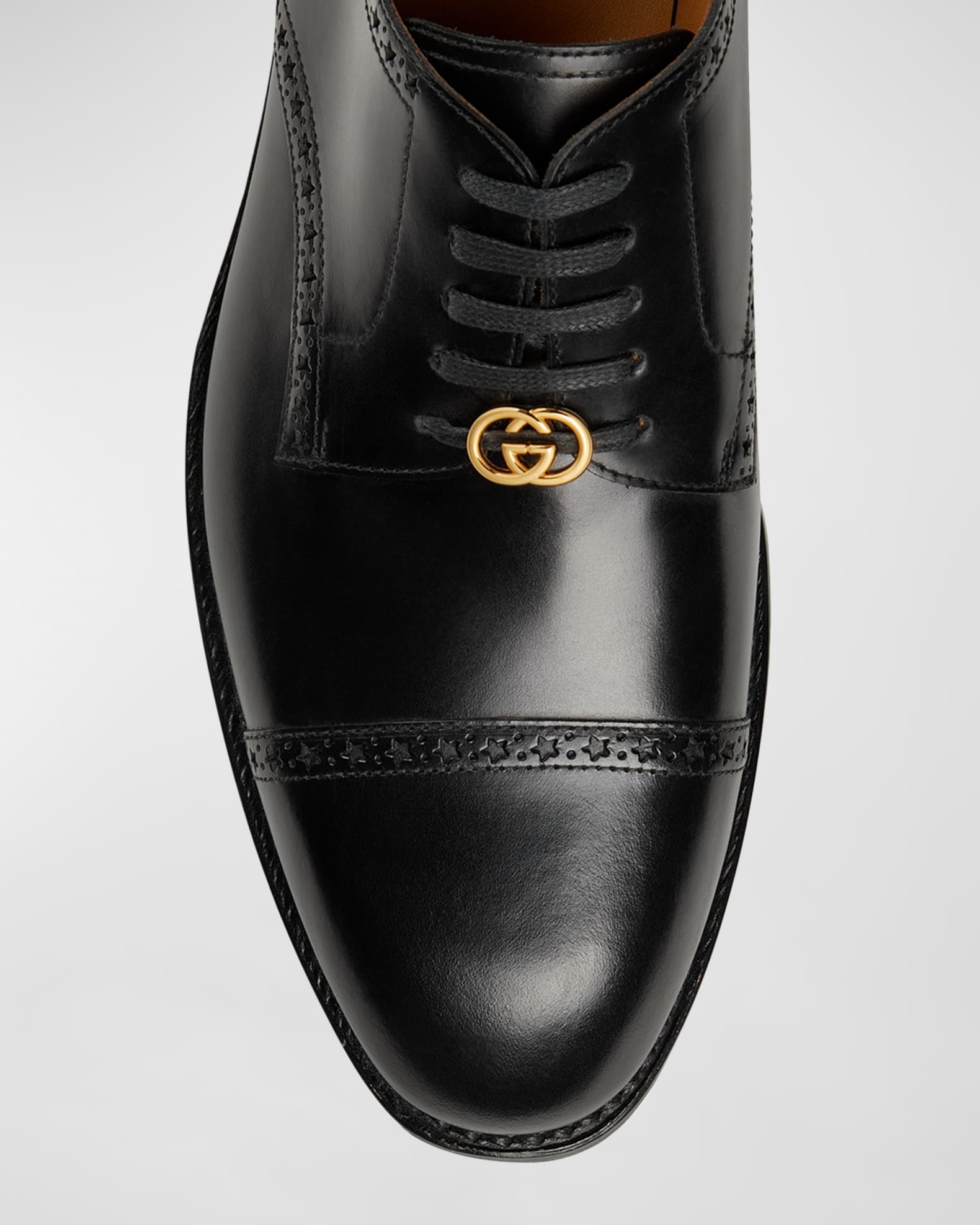 gucci dress shoes men sale Gucci Men's Web Leather Derby Dress Shoes Black US 7 / UK 6