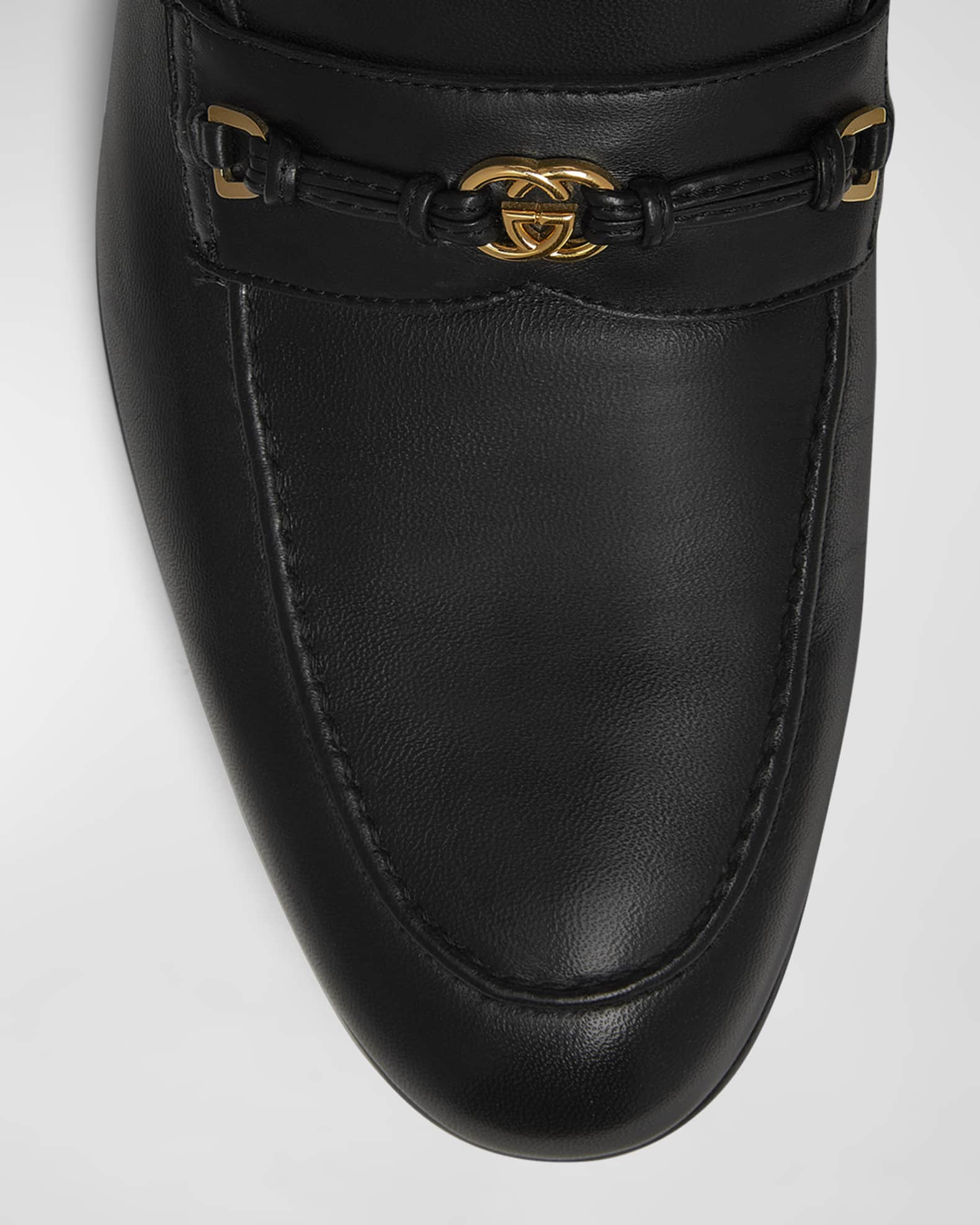 Interlocking G leather loafers